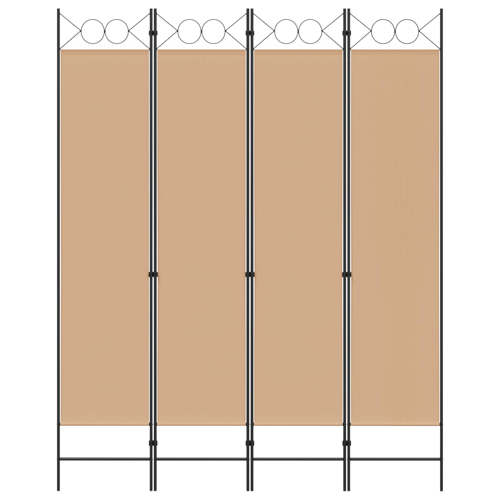 4-paneles szoba elválasztó bézs 160 x 200 cm szövet