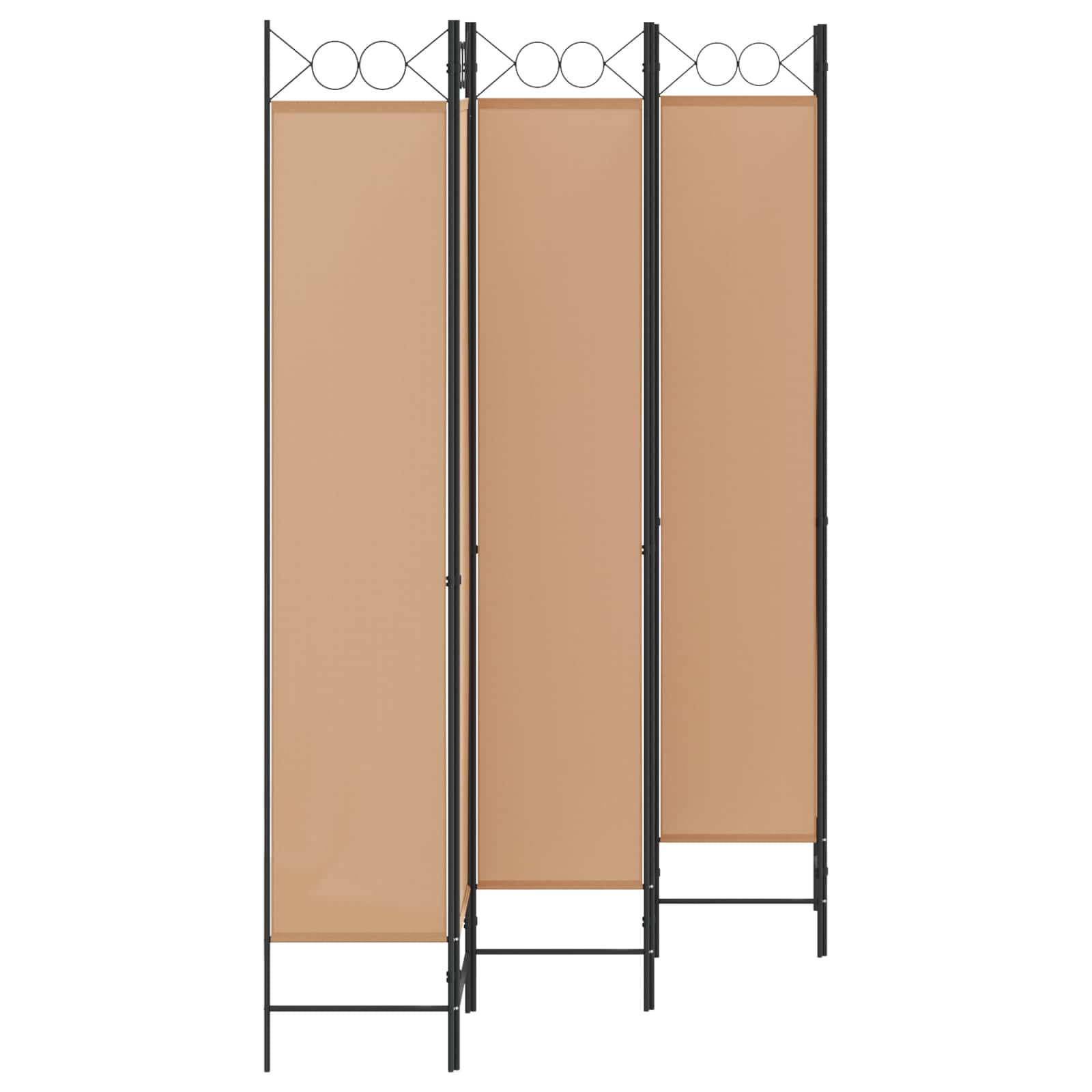 6-paneles szobaelválasztó bézs 240 x 220 cm szövet
