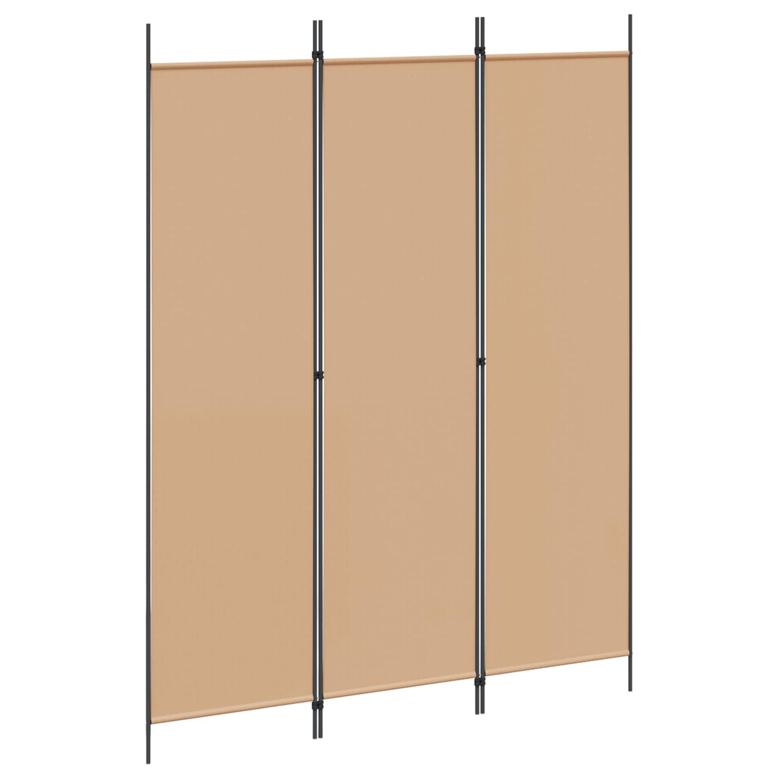 3-panelos válaszfal bézs 150 x 200 cm szövet