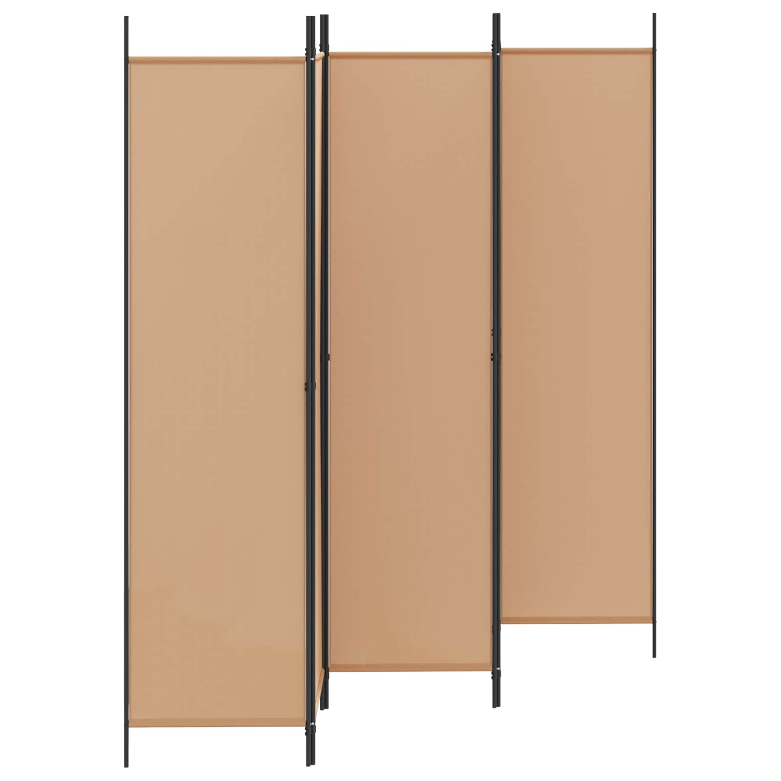 5-paneles szoba elválasztó bézs 250 x 200 cm szövet