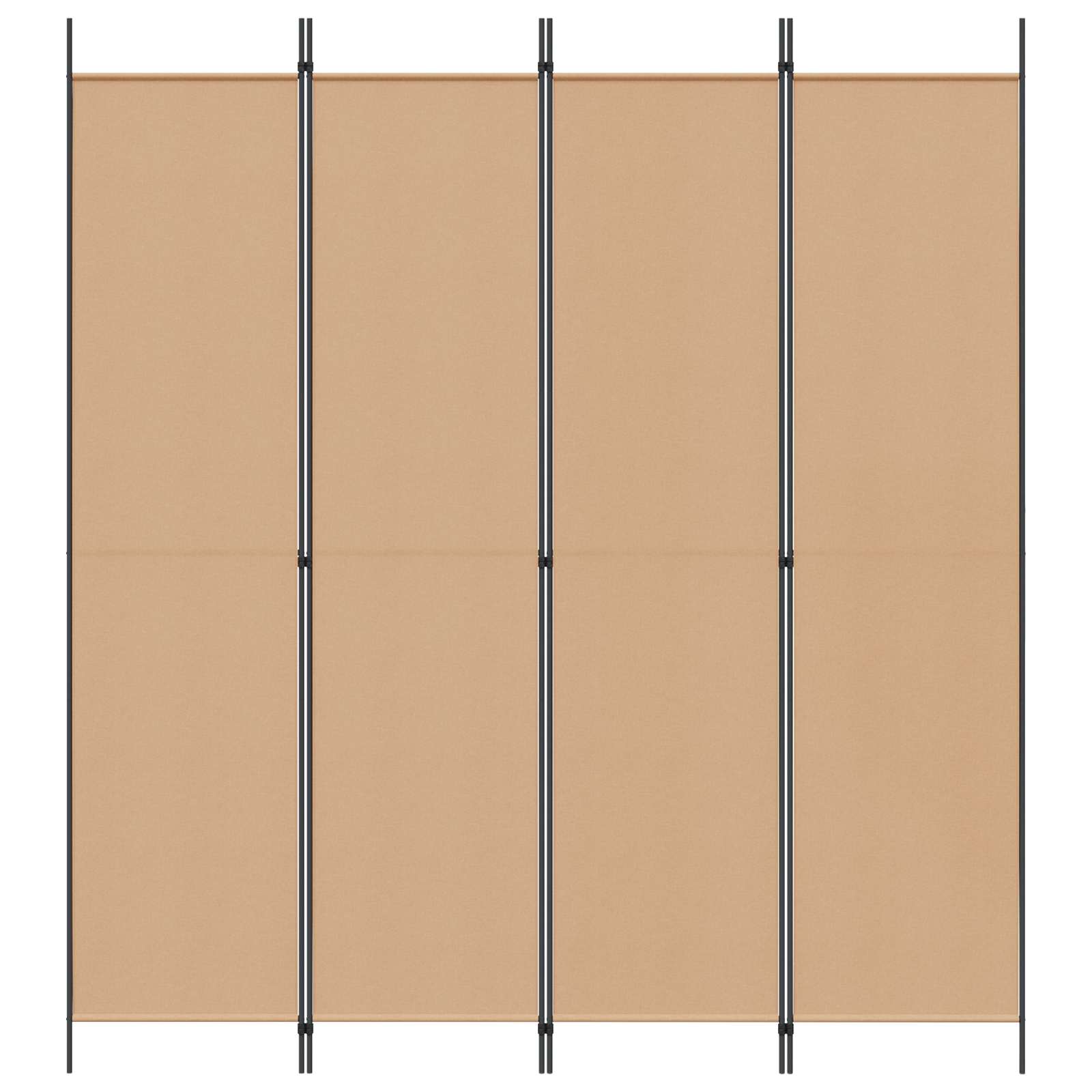 4-paneles szoba elválasztó bézs 200 x 220 cm szövet