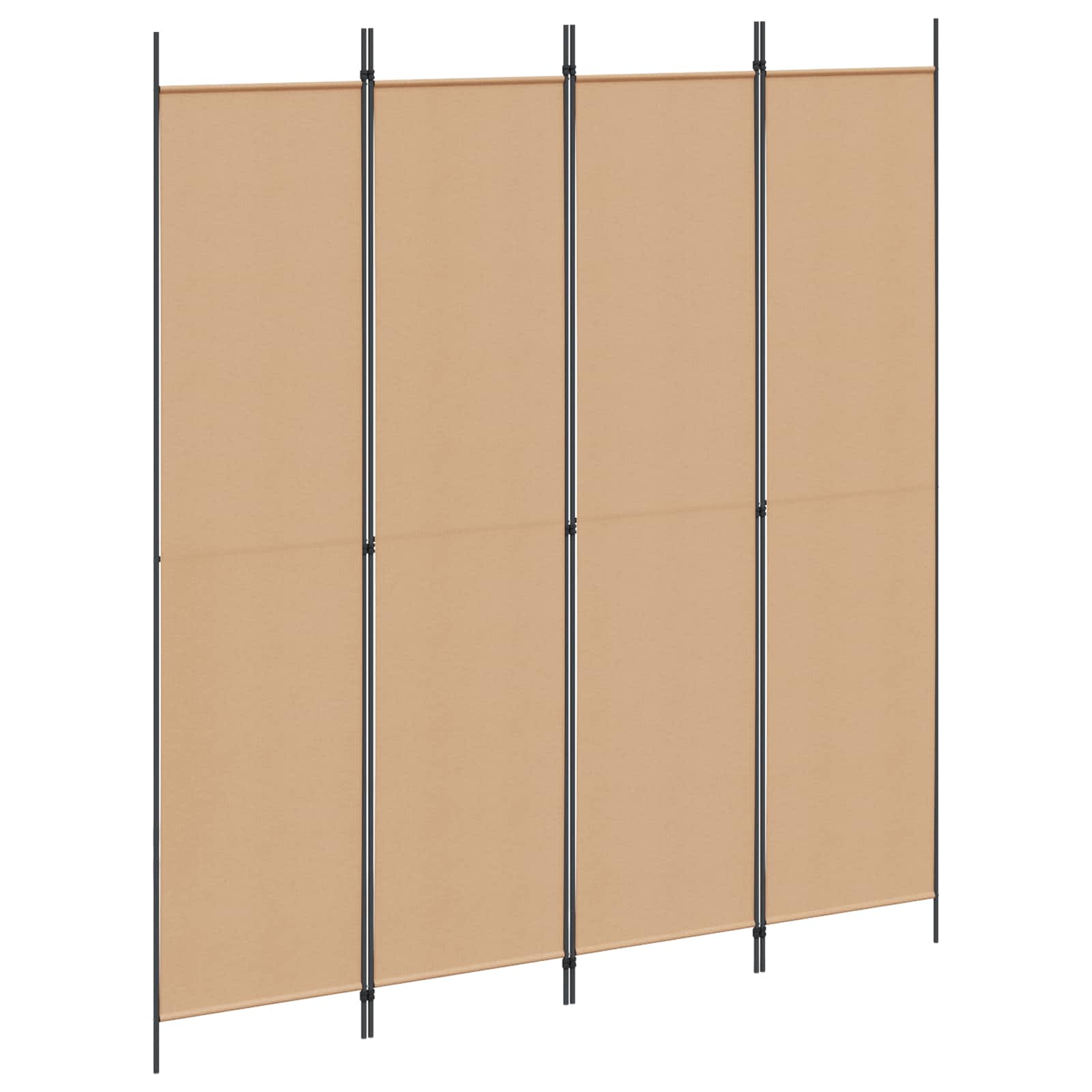 4-paneles szoba elválasztó bézs 200 x 220 cm szövet