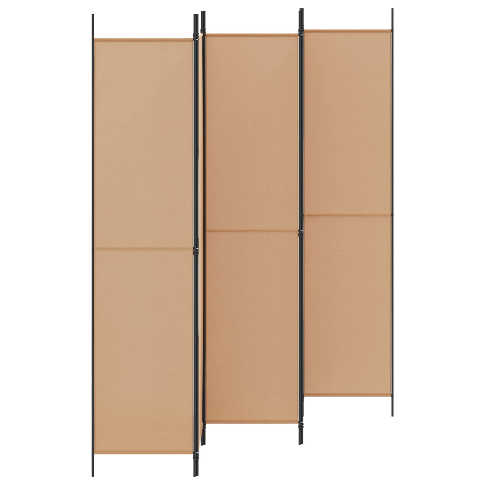 5-paneles szoba elválasztó bézs 250 x 220 cm szövet