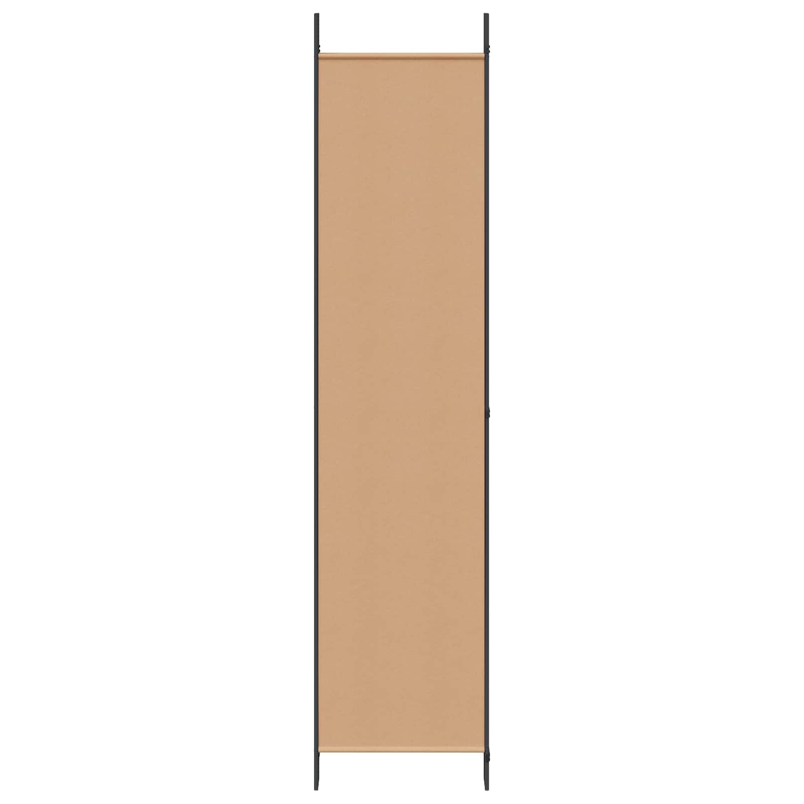 6-paneles szobaelválasztó bézs 300 x 220 cm szövet