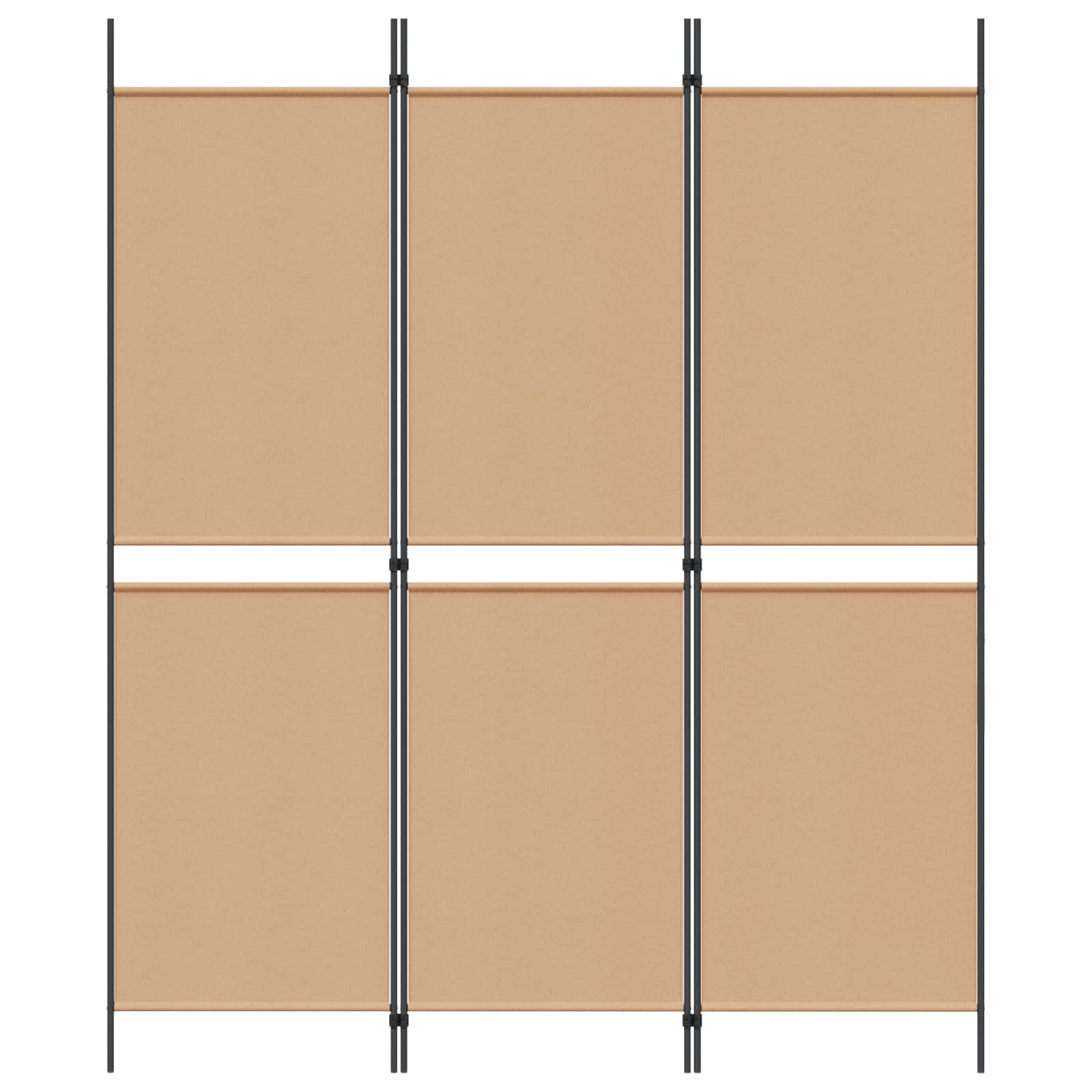 3-panelos válaszfal bézs 150 x 180 cm szövet