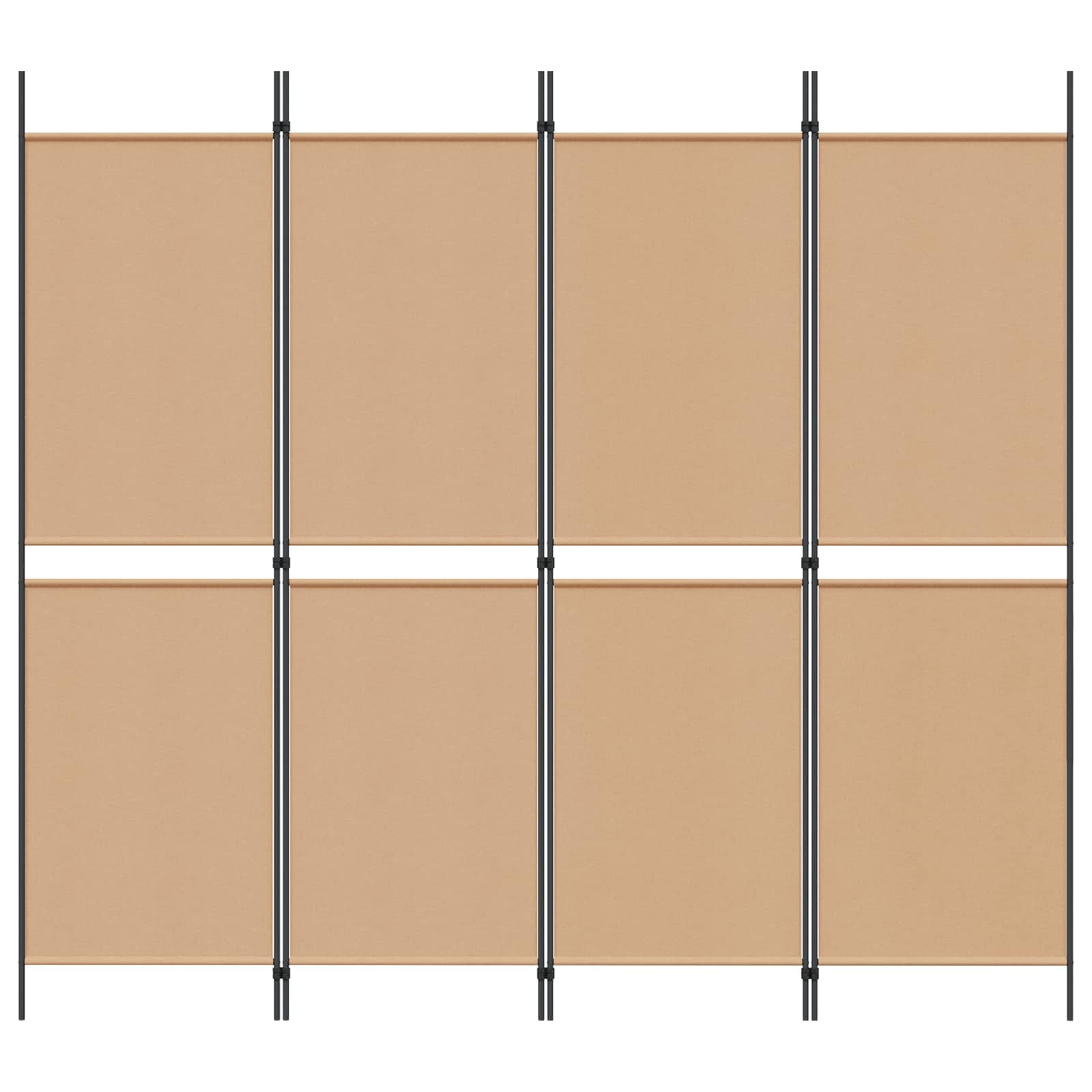 4-paneles szoba elválasztó bézs 200 x 180 cm szövet