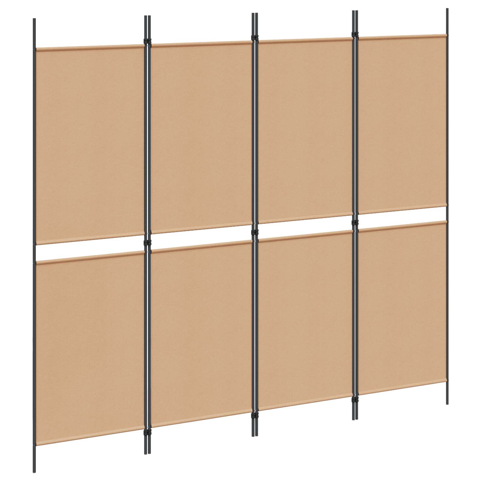 4-paneles szoba elválasztó bézs 200 x 180 cm szövet