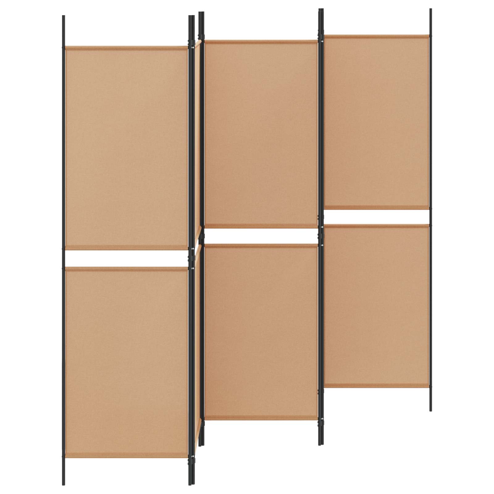5-paneles szobaelválasztó bézs 250 x 180 cm szövet