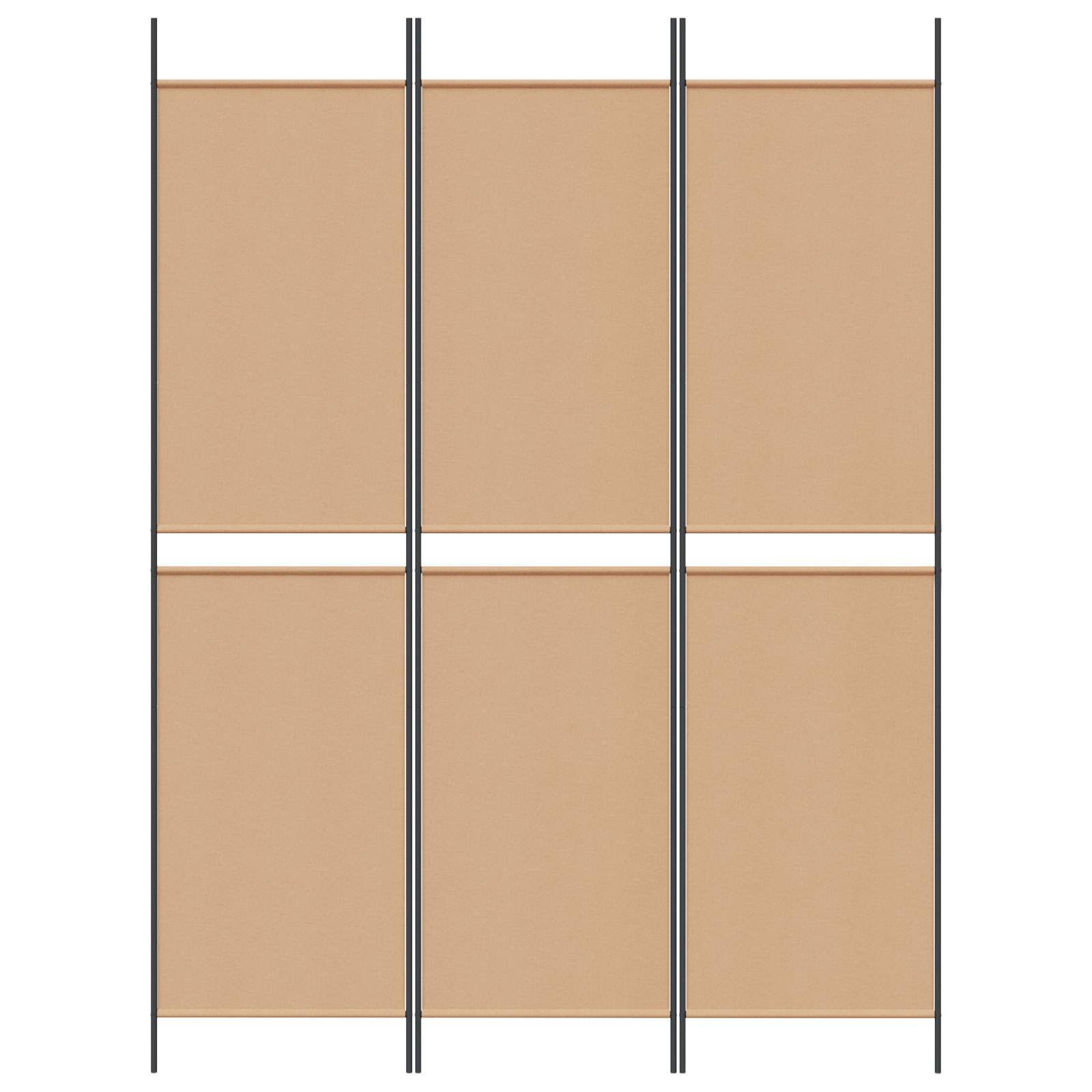 3-paneles szoba elválasztó bézs 150 x 200 cm szövet