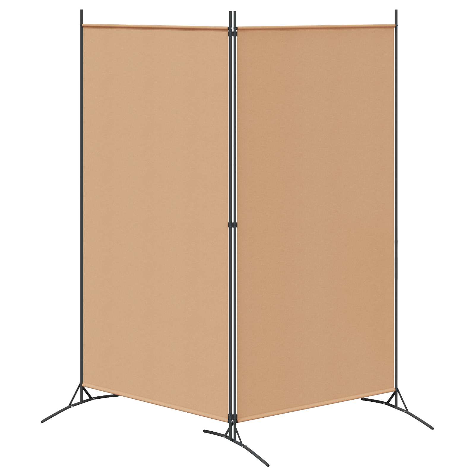 2-paneles szoba elválasztó bézs 175 x 180 cm szövet