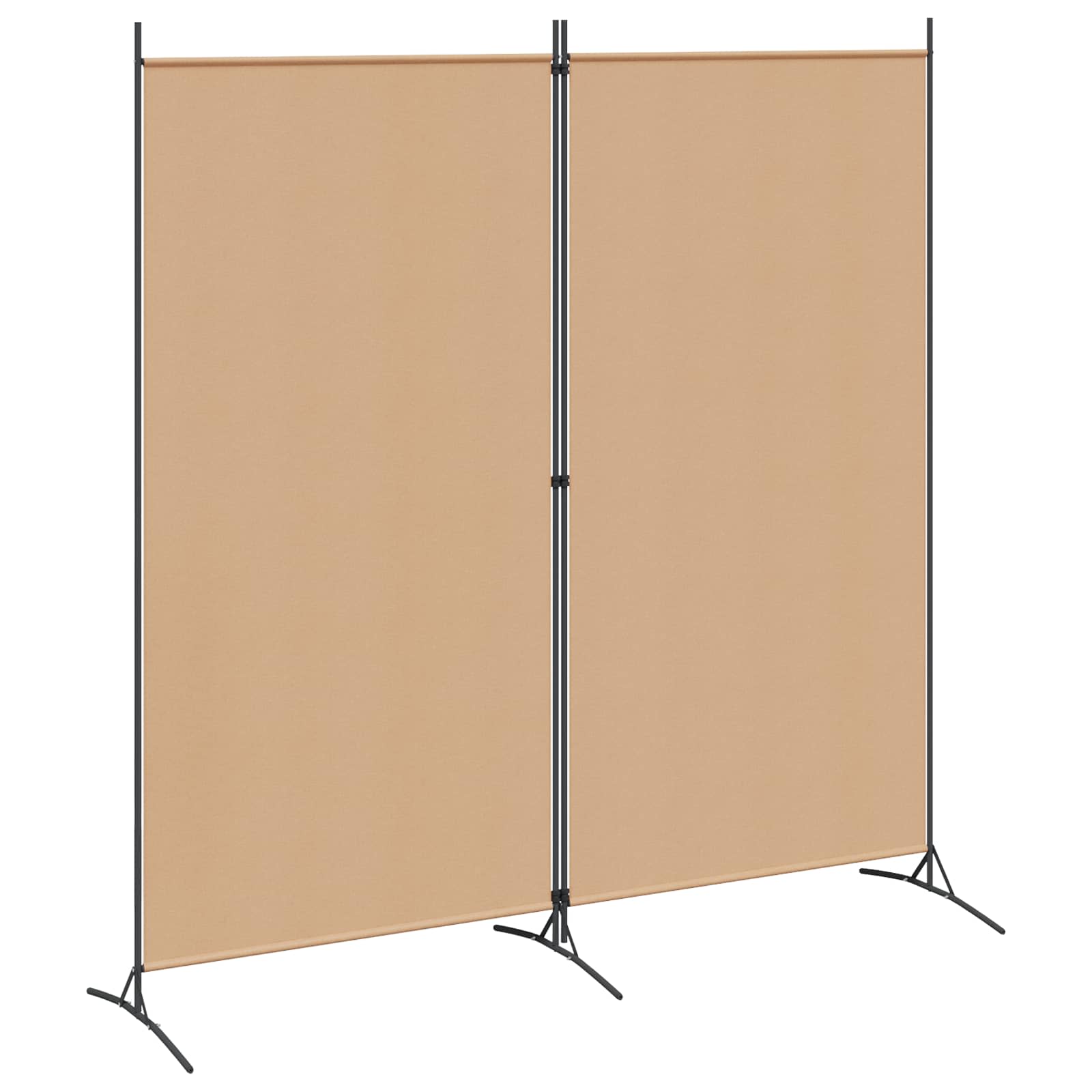 2-paneles szoba elválasztó bézs 175 x 180 cm szövet