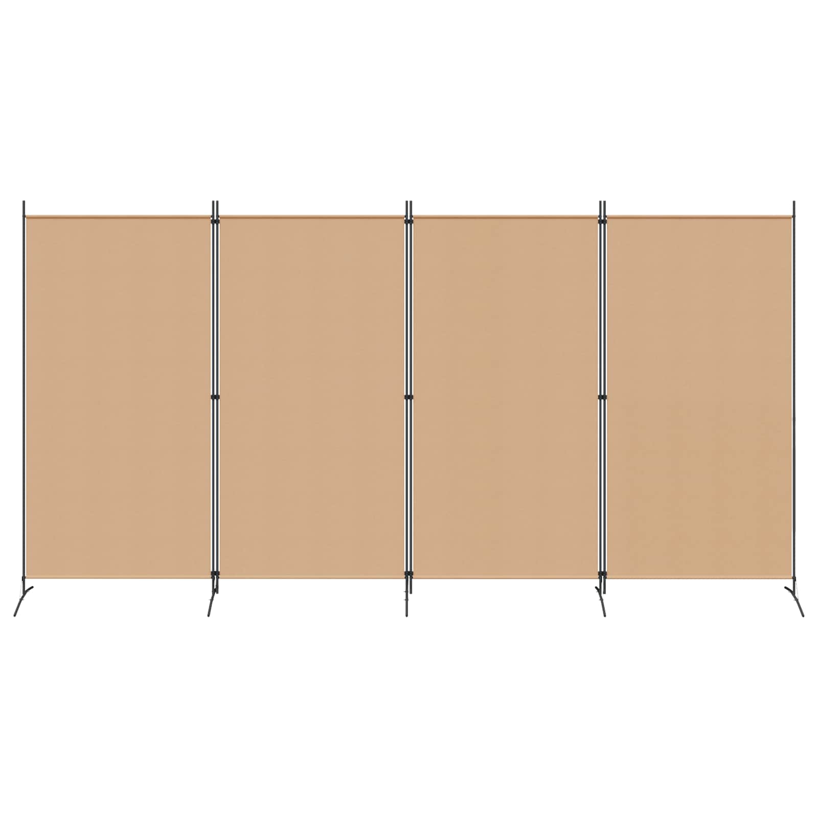 4-paneles szoba elválasztó bézs 346 x 180 cm szövet