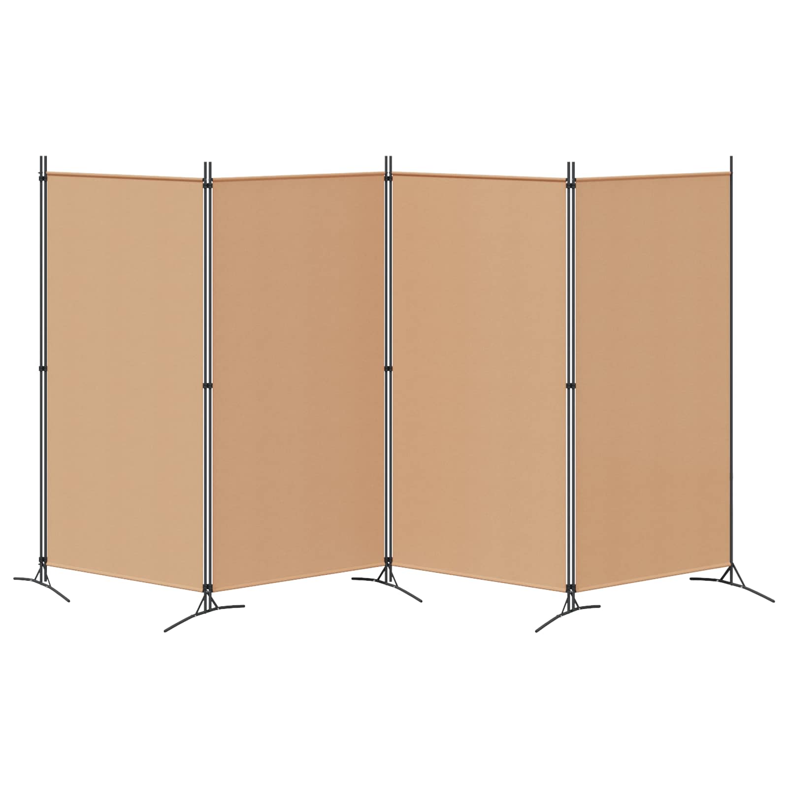 4-paneles szoba elválasztó bézs 346 x 180 cm szövet