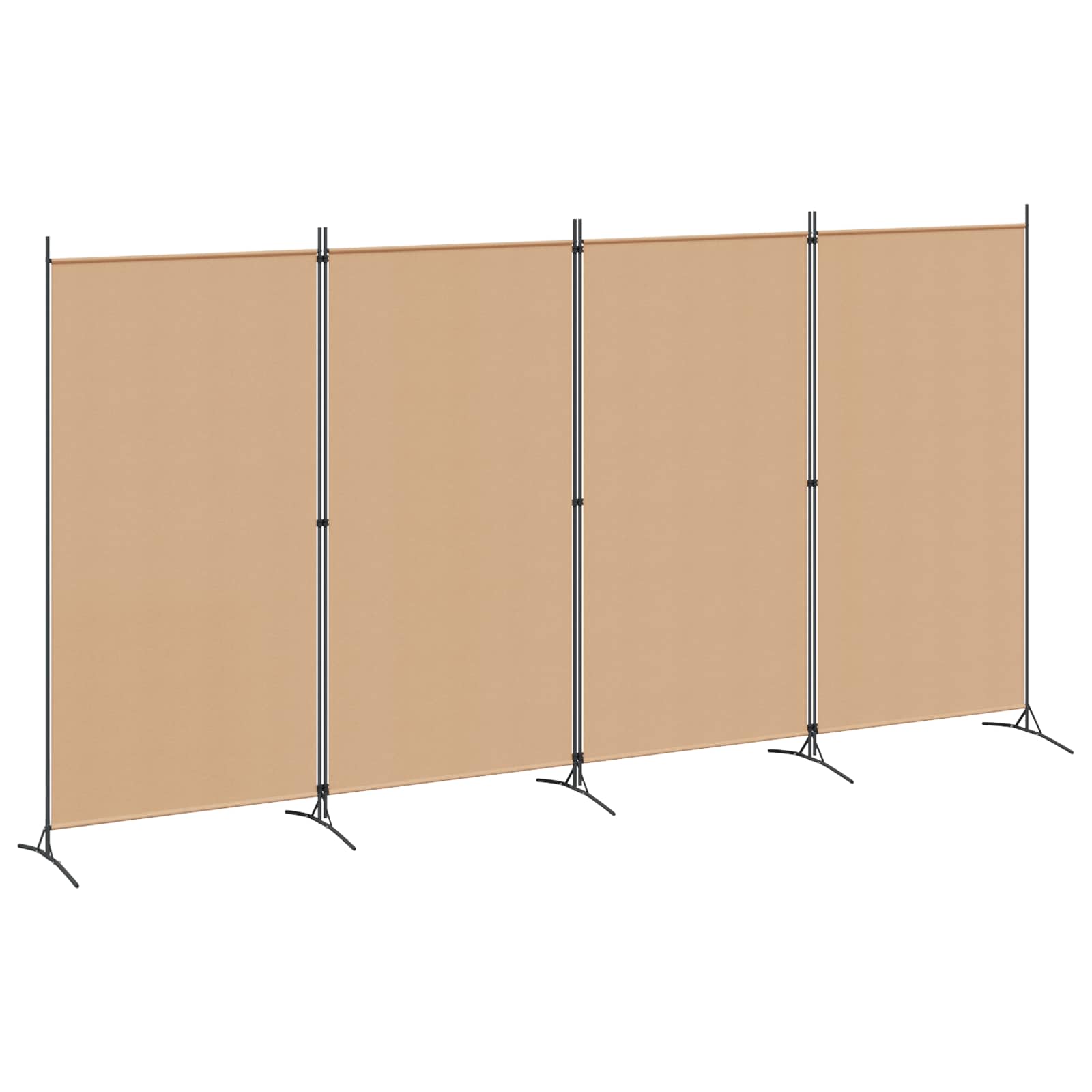 4-paneles szoba elválasztó bézs 346 x 180 cm szövet