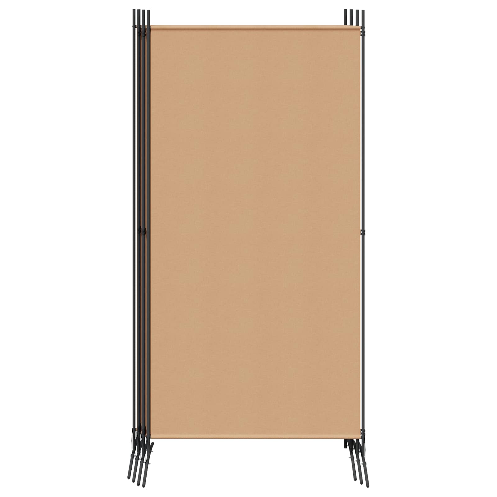 6-paneles szobaelválasztó bézs 520 x 180 cm szövet