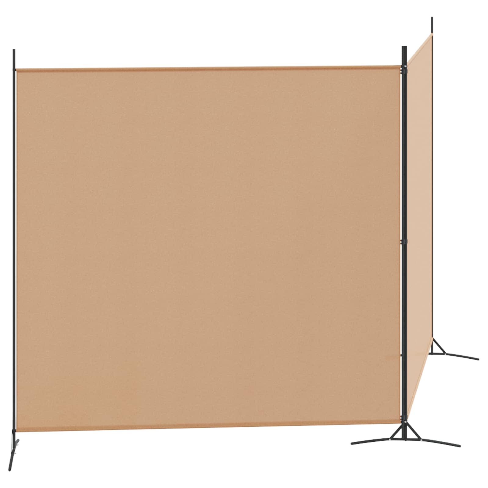 2-paneles szoba elválasztó bézs 348 x 180 cm szövet