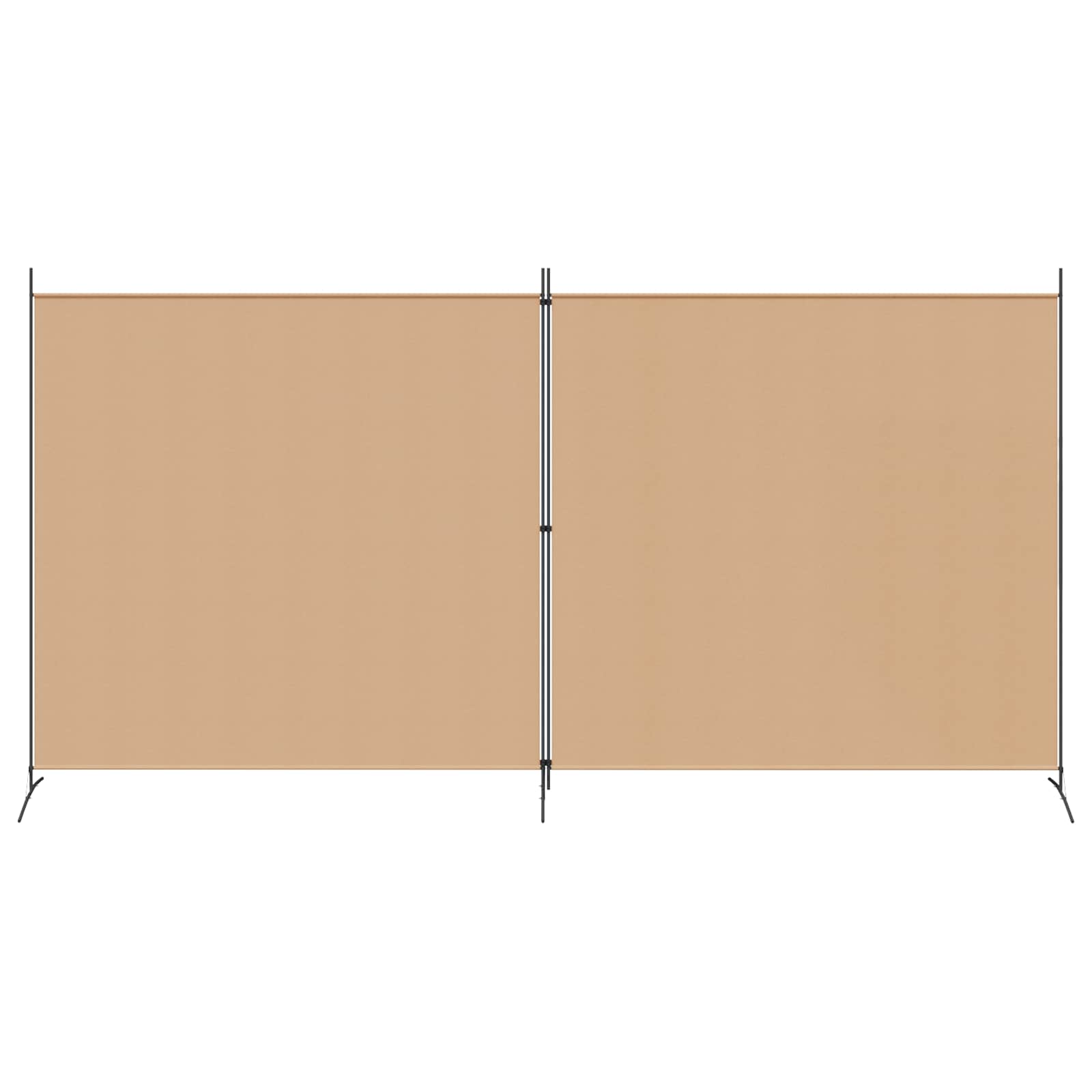 2-paneles szoba elválasztó bézs 348 x 180 cm szövet