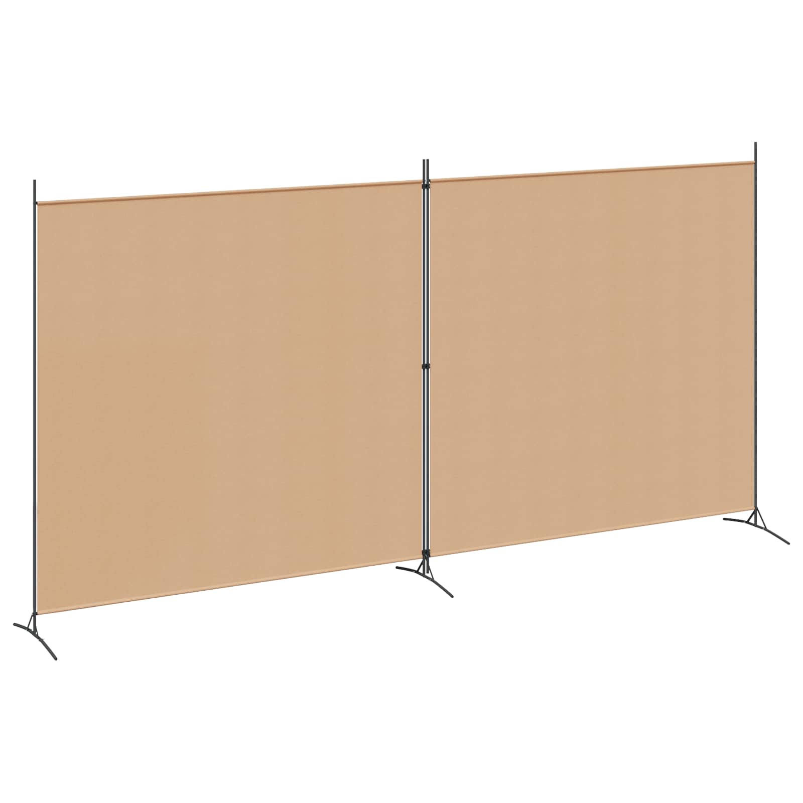 2-paneles szoba elválasztó bézs 348 x 180 cm szövet
