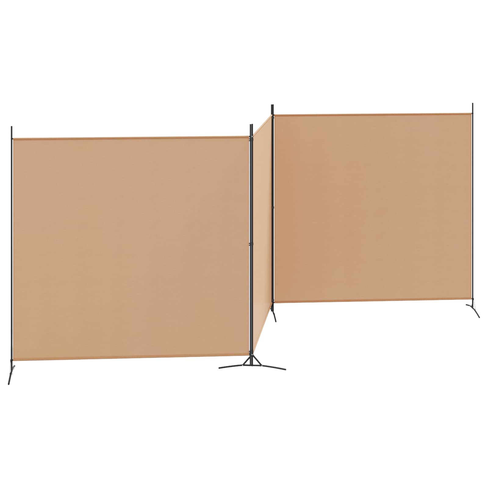 4-paneles szoba elválasztó bézs 525 x 180 cm szövet