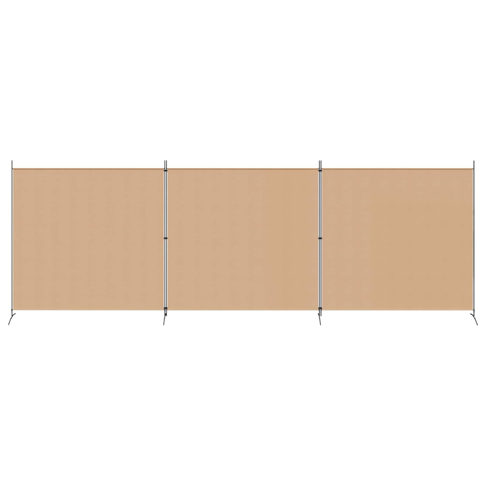 4-paneles szoba elválasztó bézs 525 x 180 cm szövet