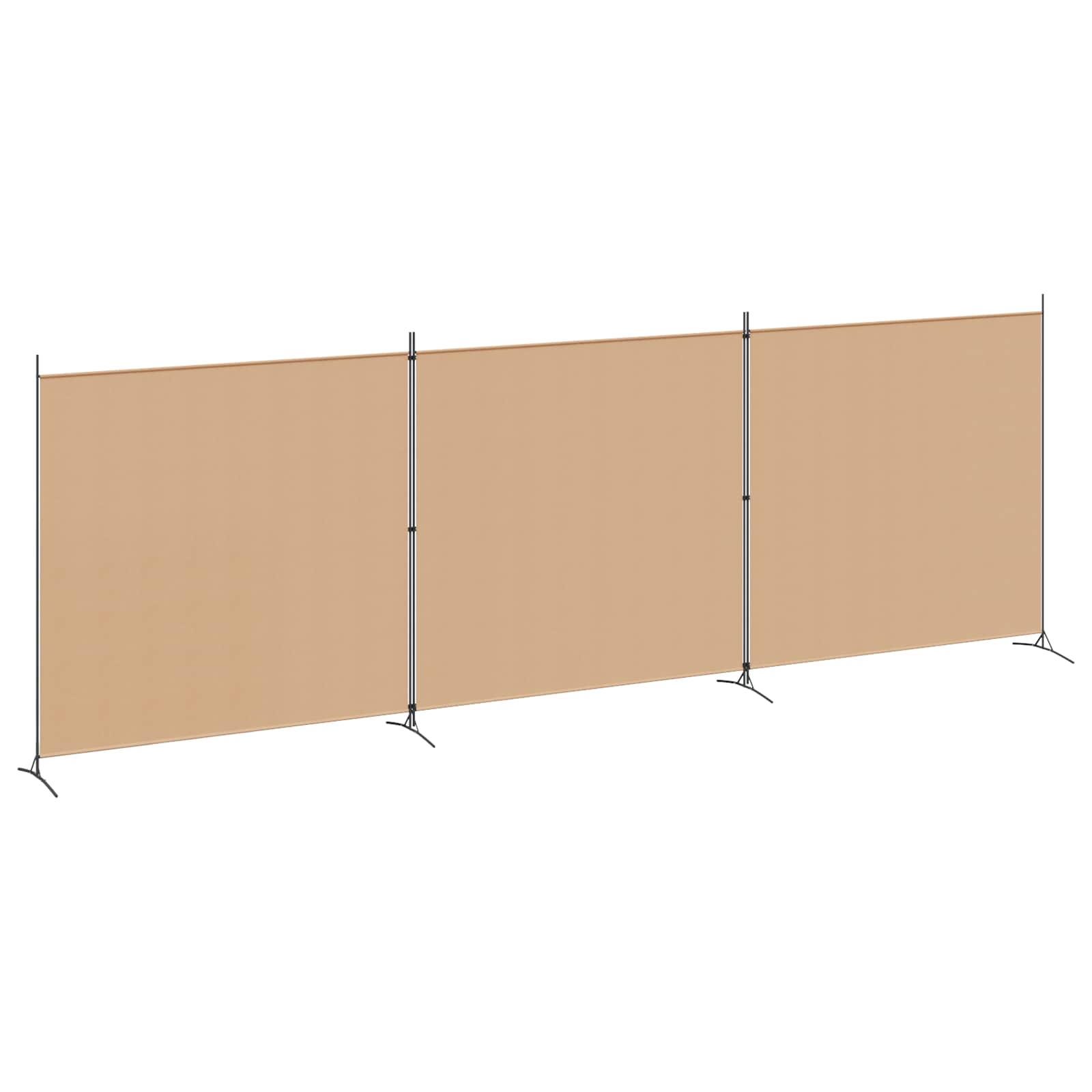 4-paneles szoba elválasztó bézs 525 x 180 cm szövet