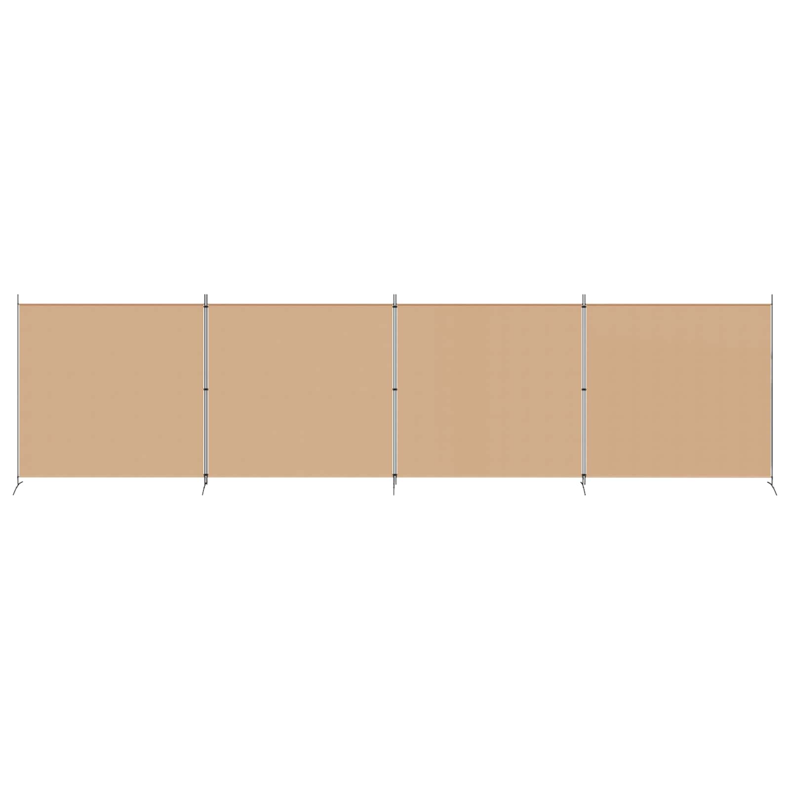 4-paneles szoba elválasztó bézs 698 x 180 cm szövet