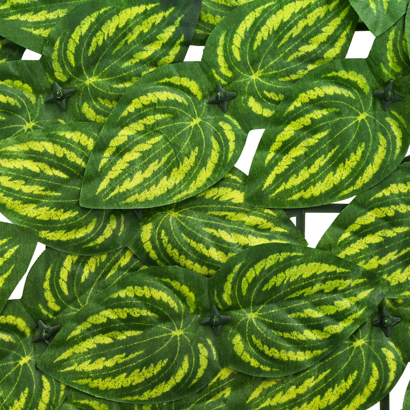 Erkély képernyő levelekkel zöld és sárga 400 x 100 cm