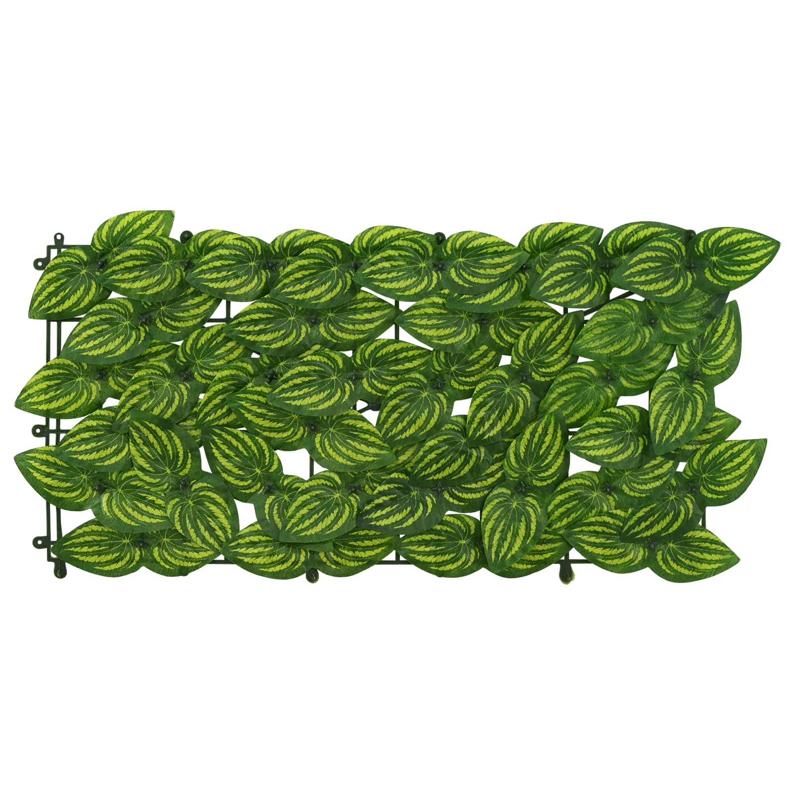 Erkély képernyő levelekkel zöld és sárga 400 x 100 cm