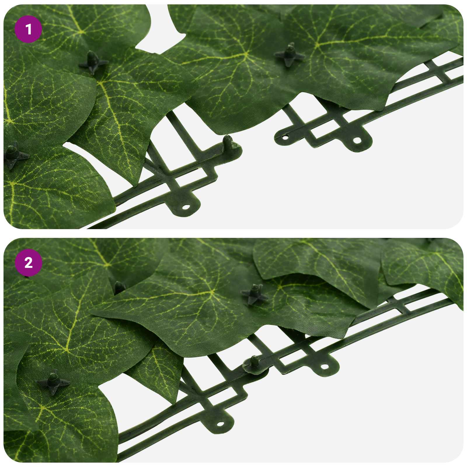 Erkély képernyő levelekkel zöld 300 x 100 cm