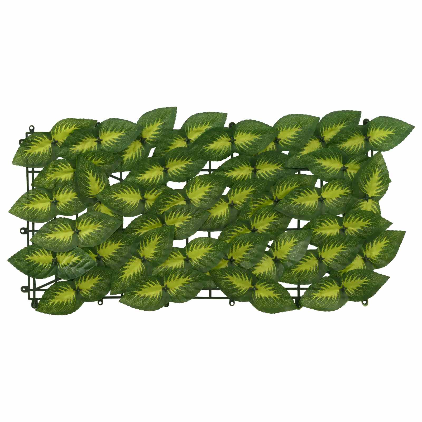 Erkély képernyő levelekkel zöld és sárga 400 x 100 cm