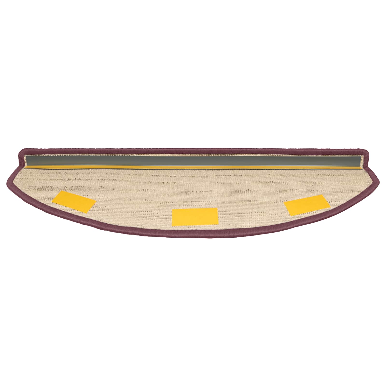 Öntapadós lépcsőszőnyegek 15 pcs sötét lila 80 x 24,5 x 3,5 cm
