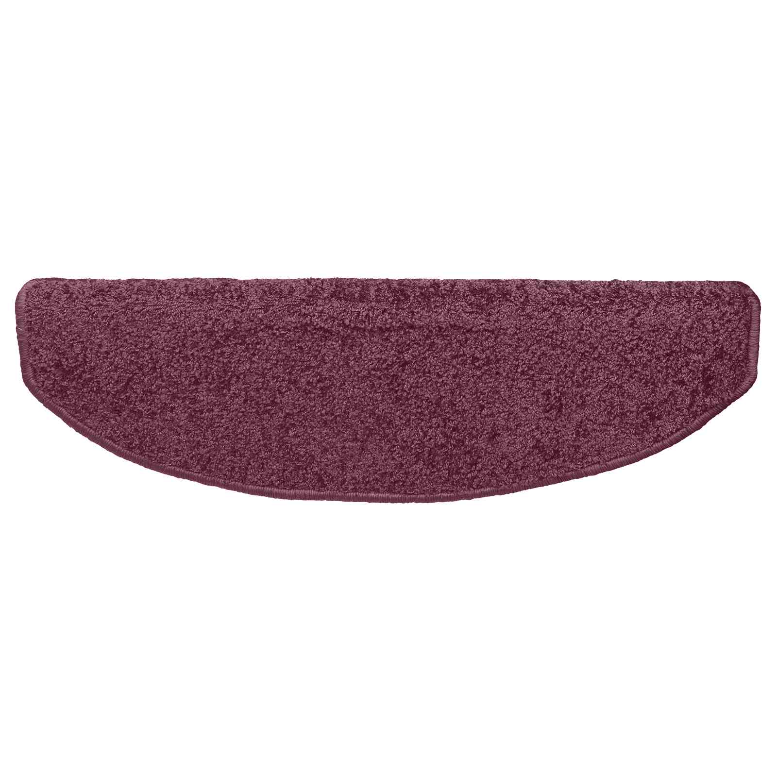 Öntapadós lépcsőszőnyegek 15 pcs sötét lila 80 x 24,5 x 3,5 cm