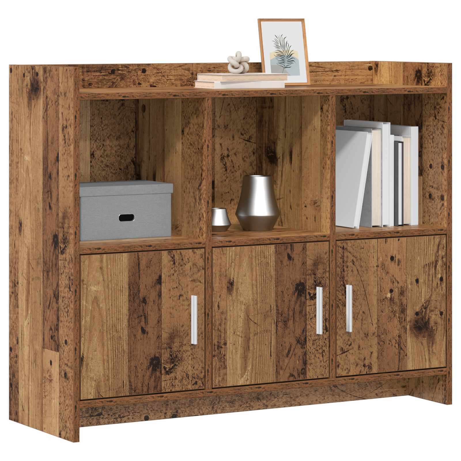 Széf antik fa 98,5 x 33 x 80 cm szerelt fa
