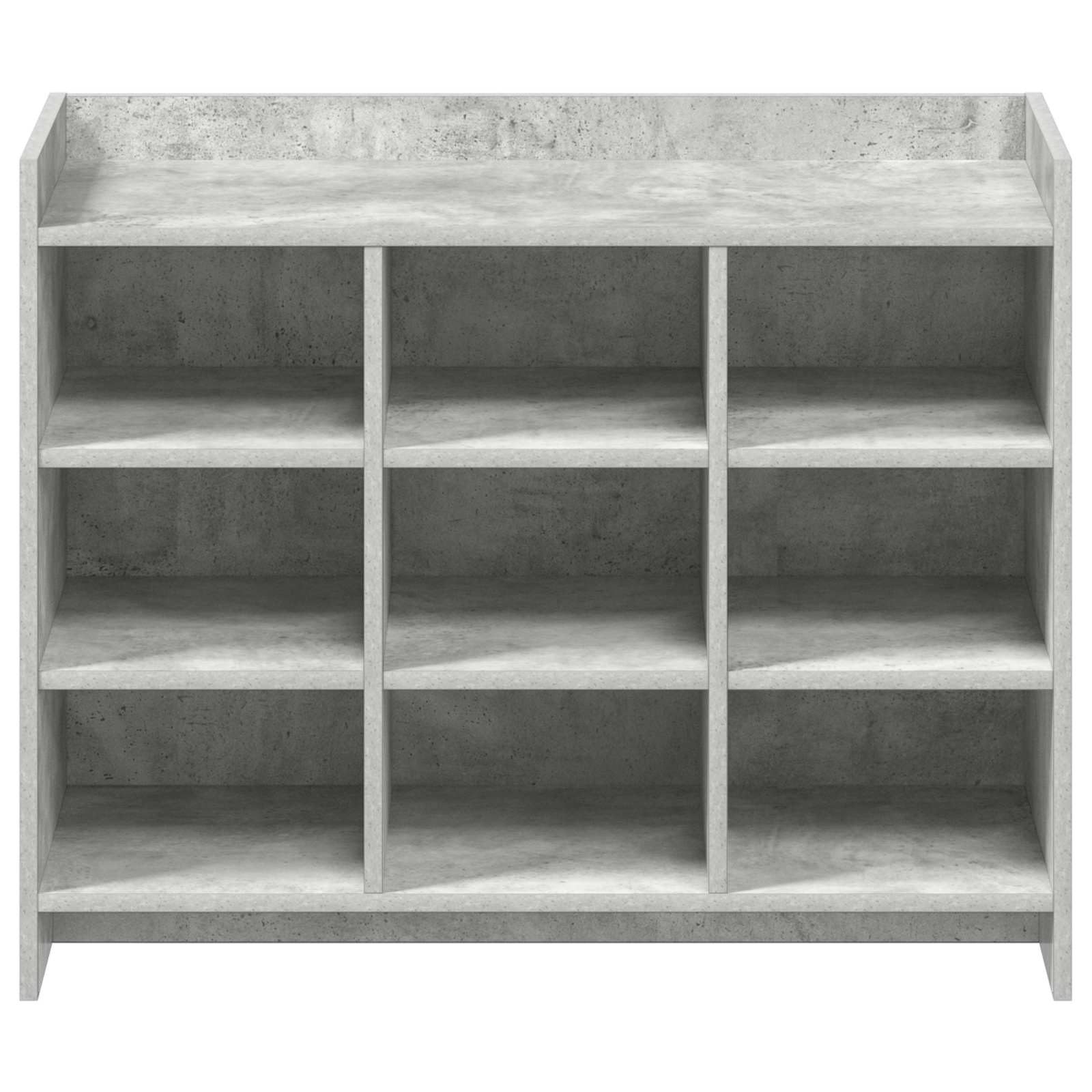 Cipőszekrény tárolóval betonszürke 85 x 39,5 x 70 cm szerelt fa