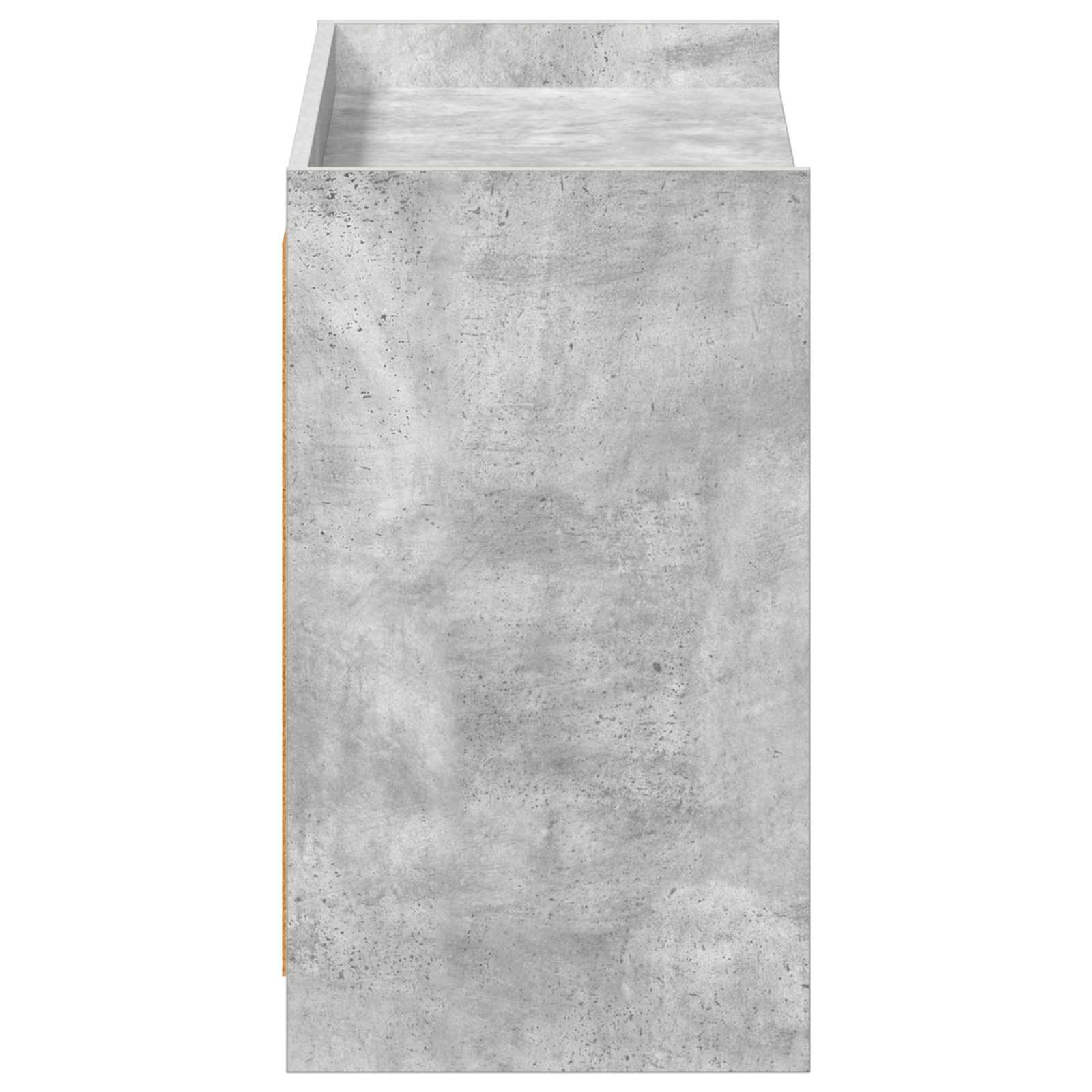 Cipőszekrény tárolóval betonszürke 85 x 39,5 x 70 cm szerelt fa