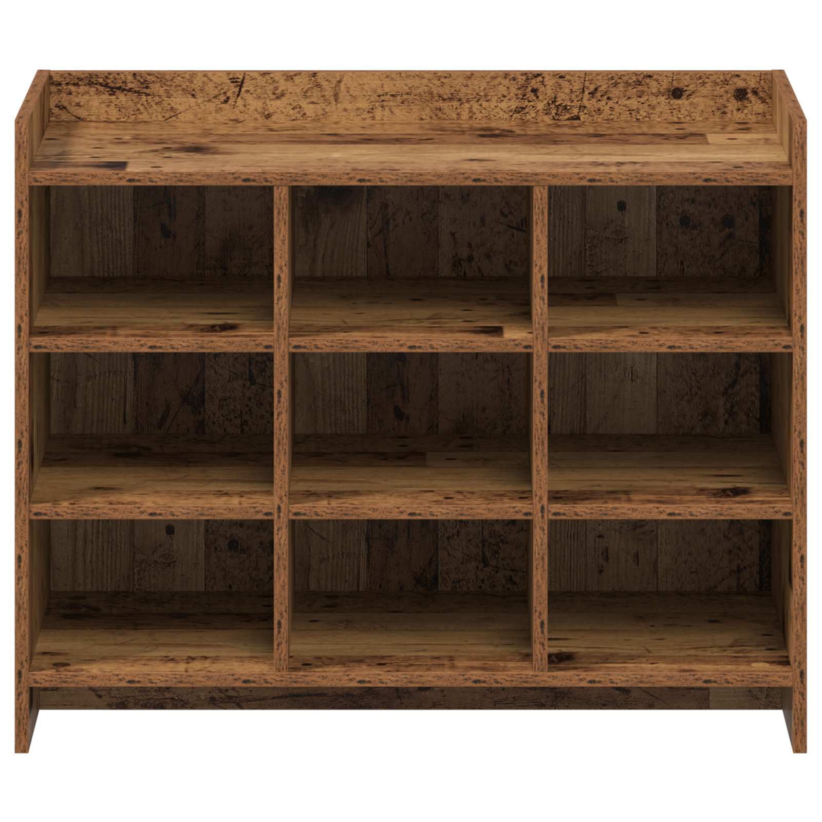 Cipőszekrény tárolóval antik fa 85 x 39,5 x 70 cm szerelt fa
