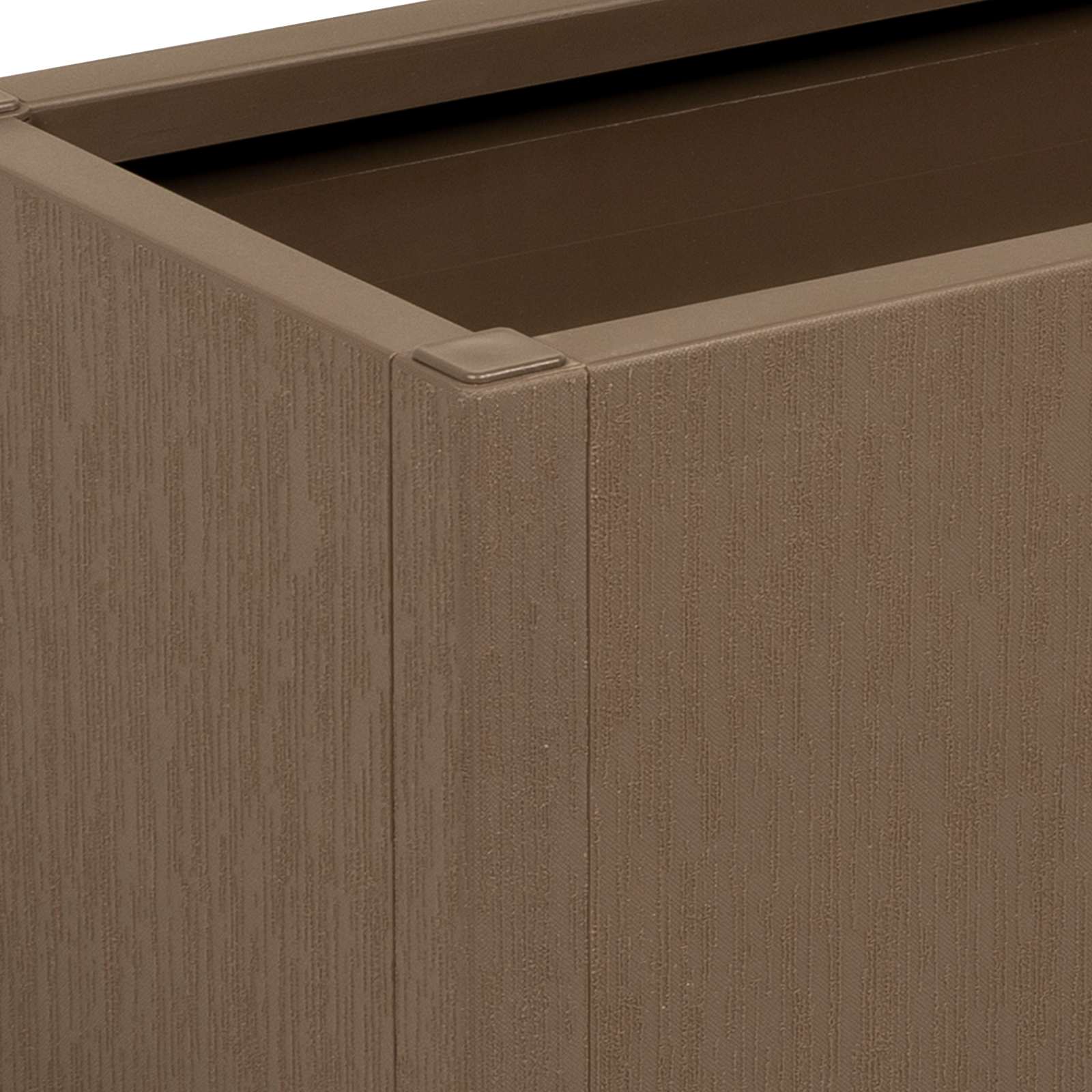 Kerti virágtartó doboz barna 80 x 36 x 35 cm polipropilén