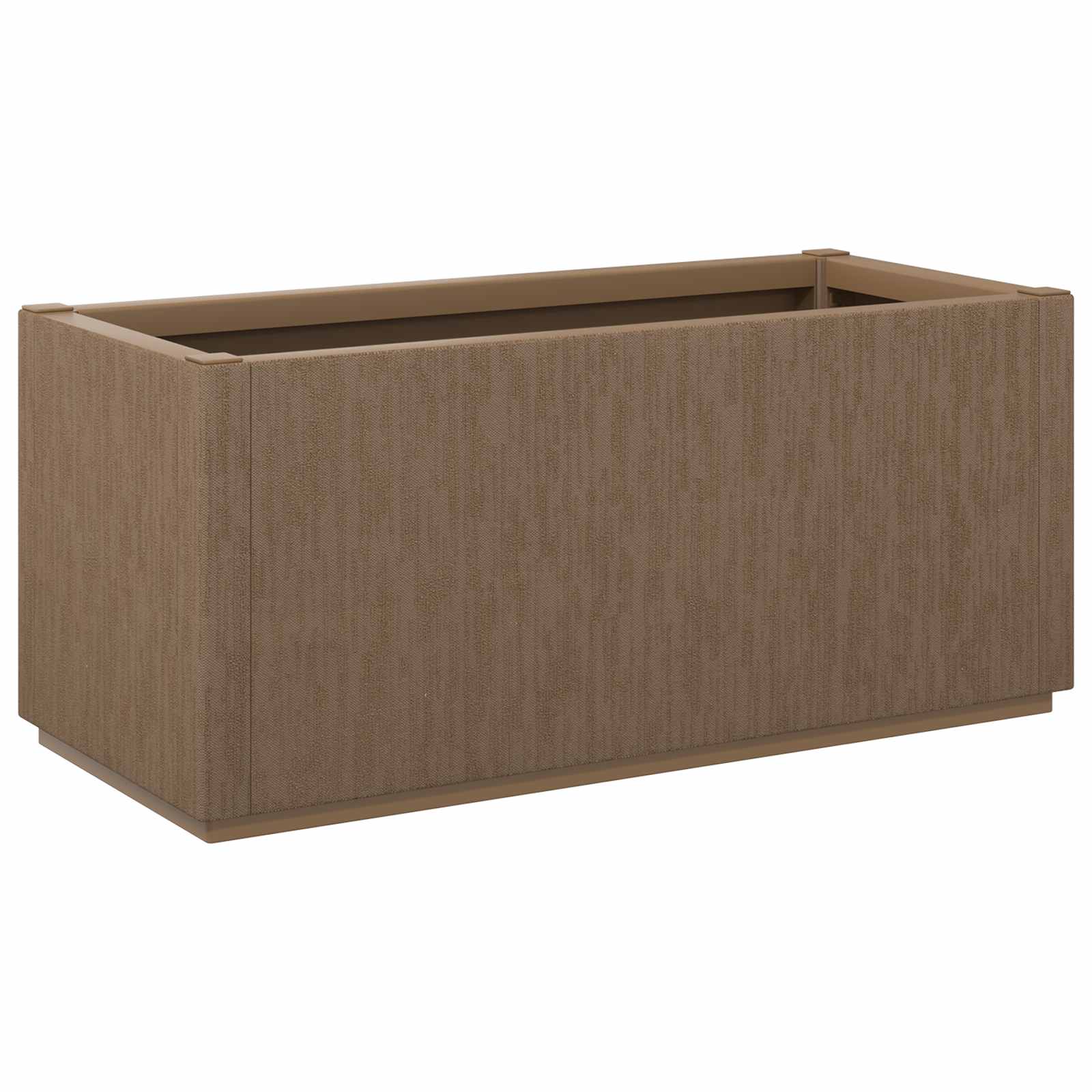 Kerti virágtartó doboz barna 80 x 36 x 35 cm polipropilén