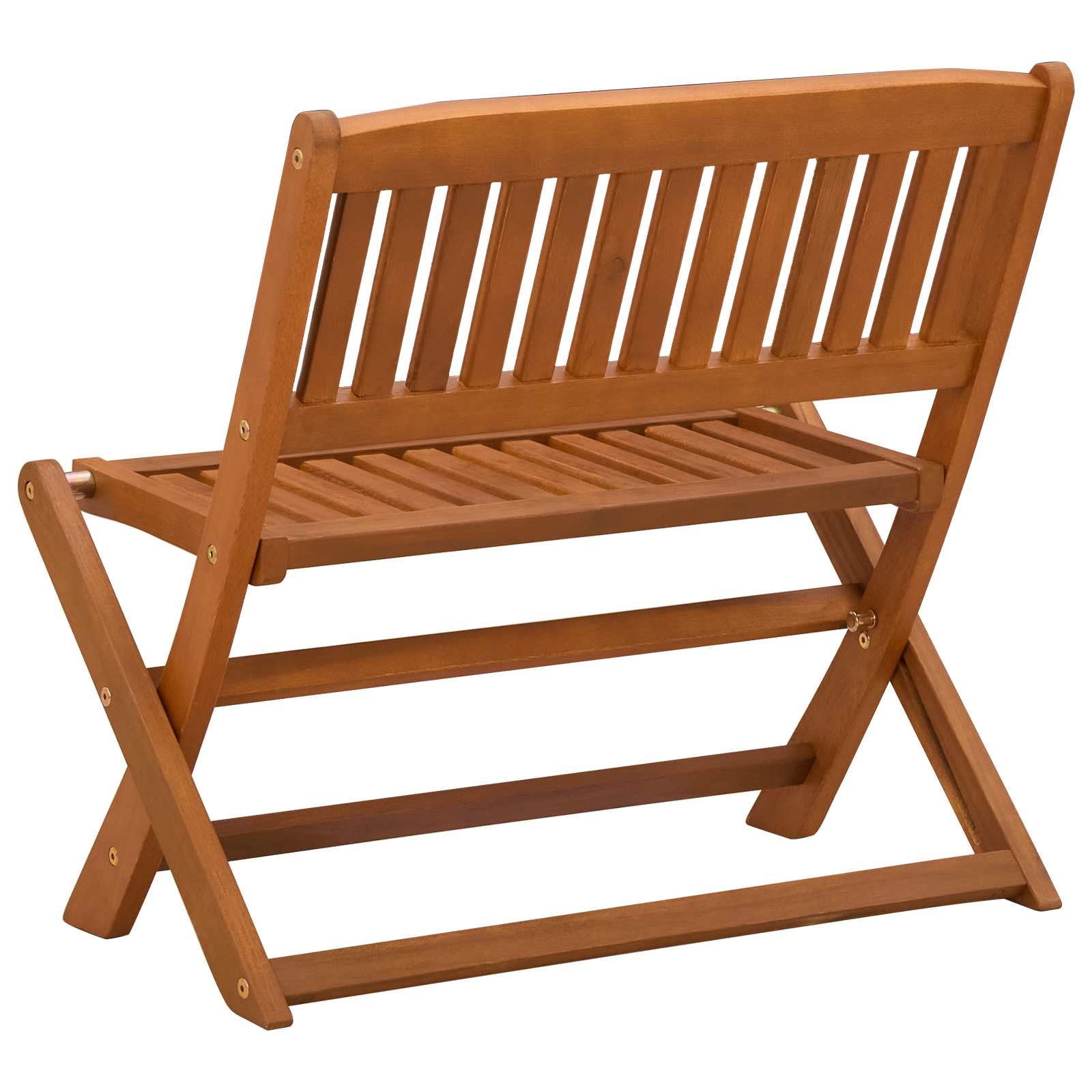 Gyerek pad barna 61 x 38 x 57 cm tömör eukaliptusz fa