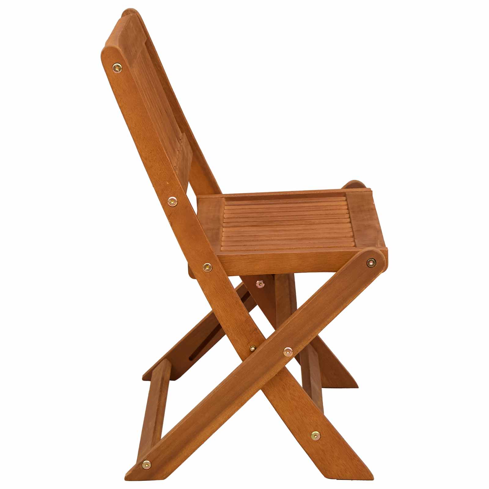 Gyerek pad barna 61 x 38 x 57 cm tömör eukaliptusz fa