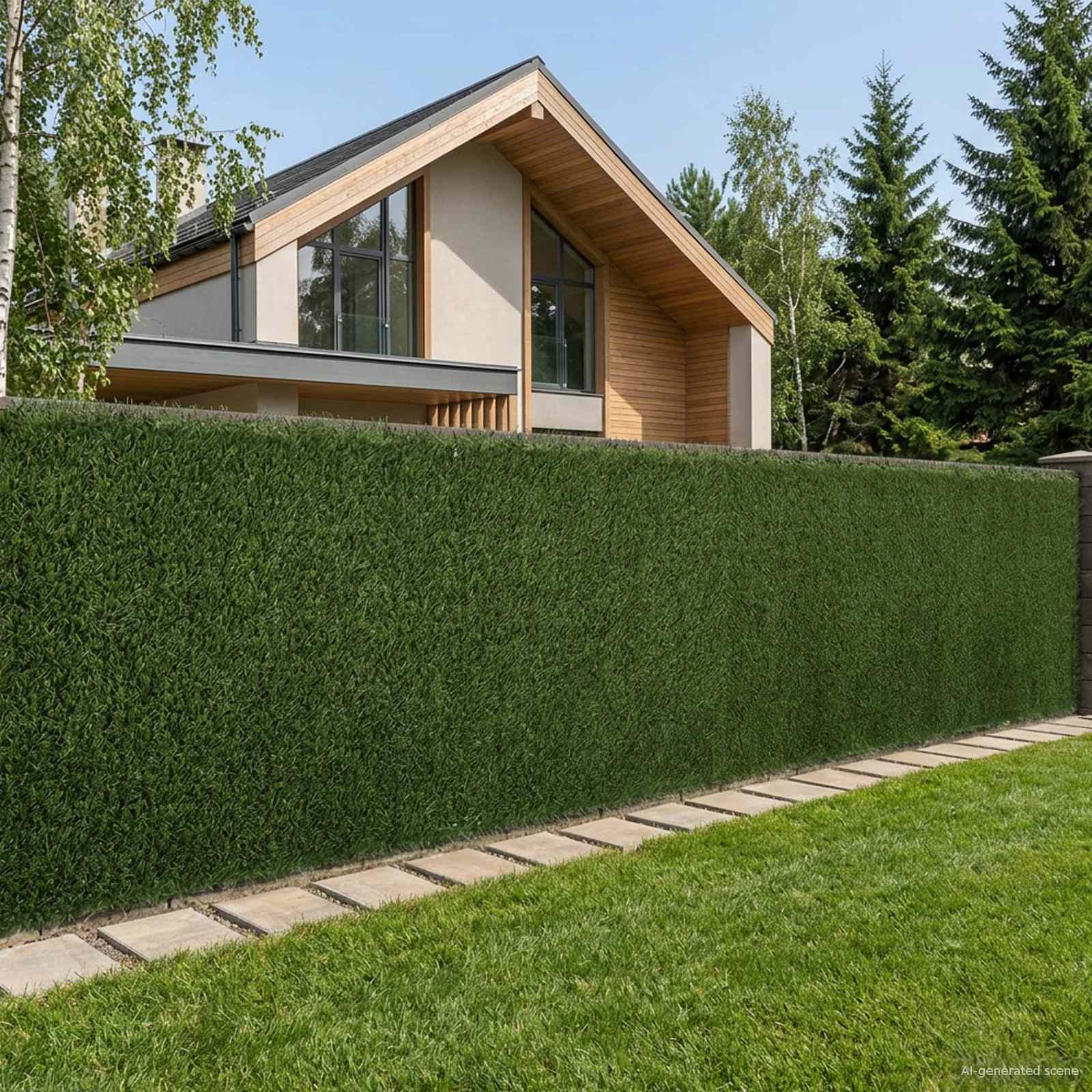 Műanyag kerítés világos zöld 1,5 x 4 m pvc és acél