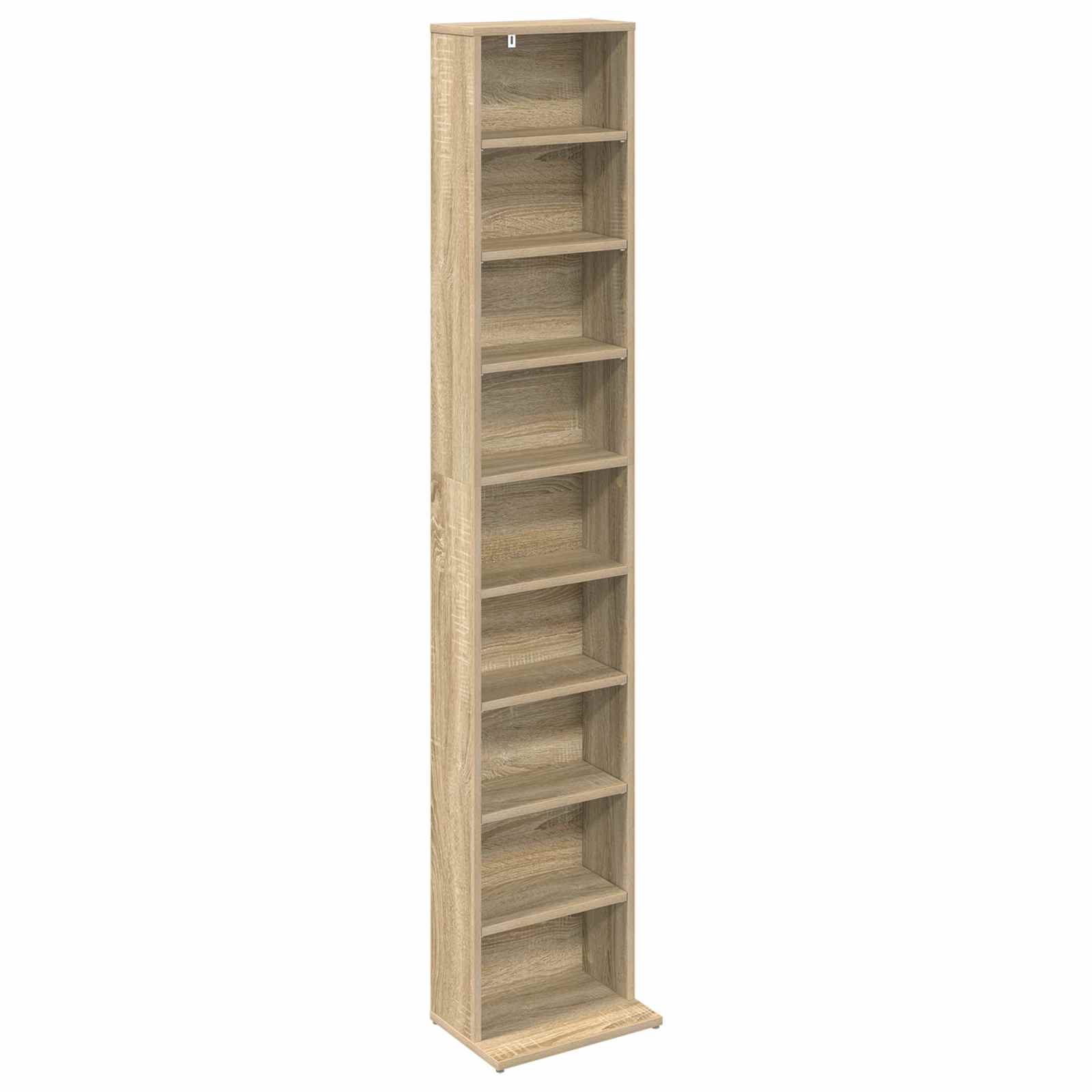 Cd szekrény 2 db sonoma tölgy 33 x 23,5 x 175 cm szerelt fa