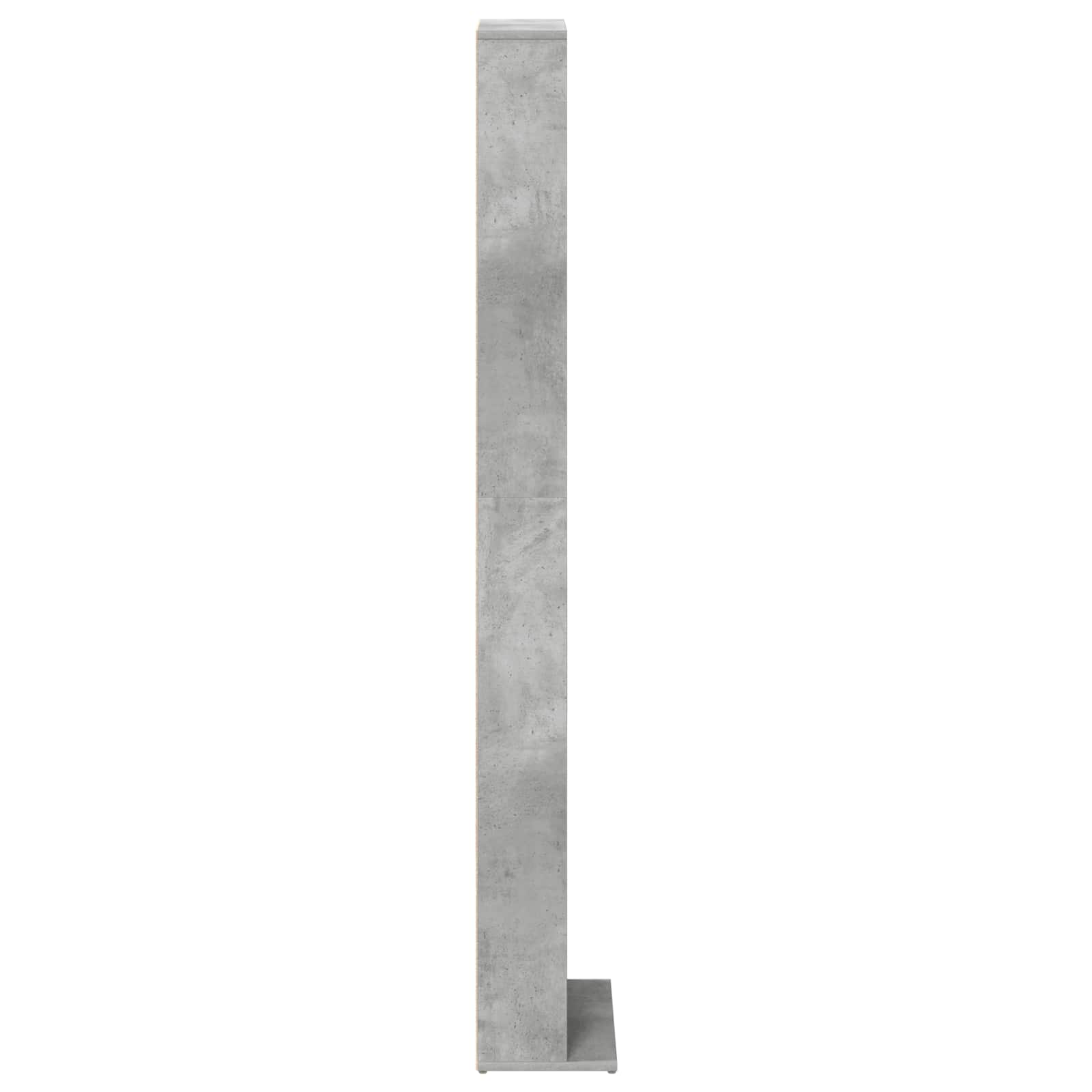 Cd szekrény betonszürke 33 x 23,5 x 175 cm szerelt fa