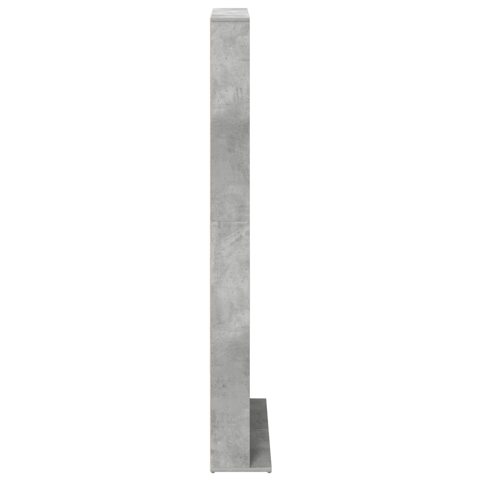 Cd szekrény 2 db betonszürke 33 x 23,5 x 175 cm szerelt fa