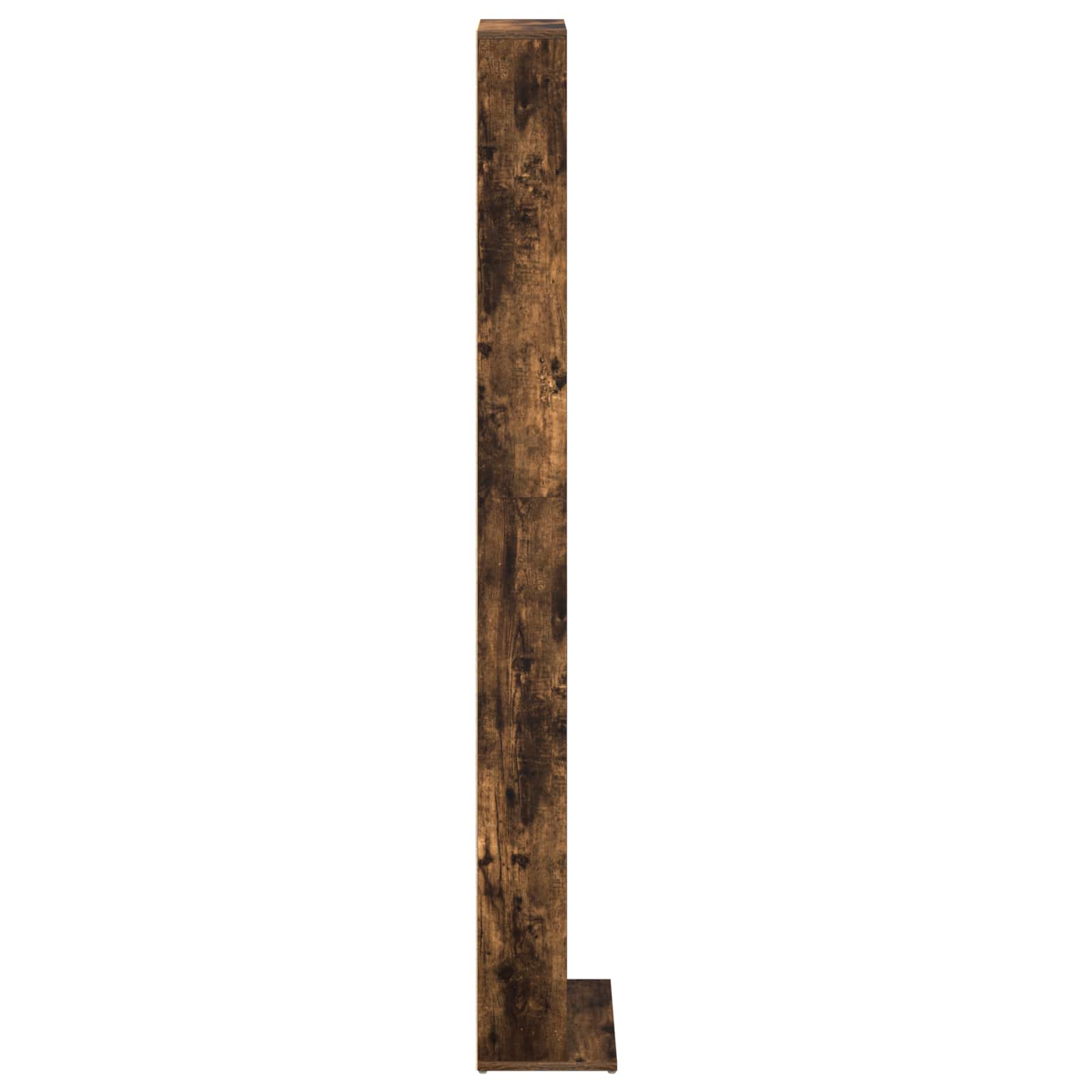 Cd szekrény füstös tölgy 33 x 23,5 x 175 cm szerelt fa
