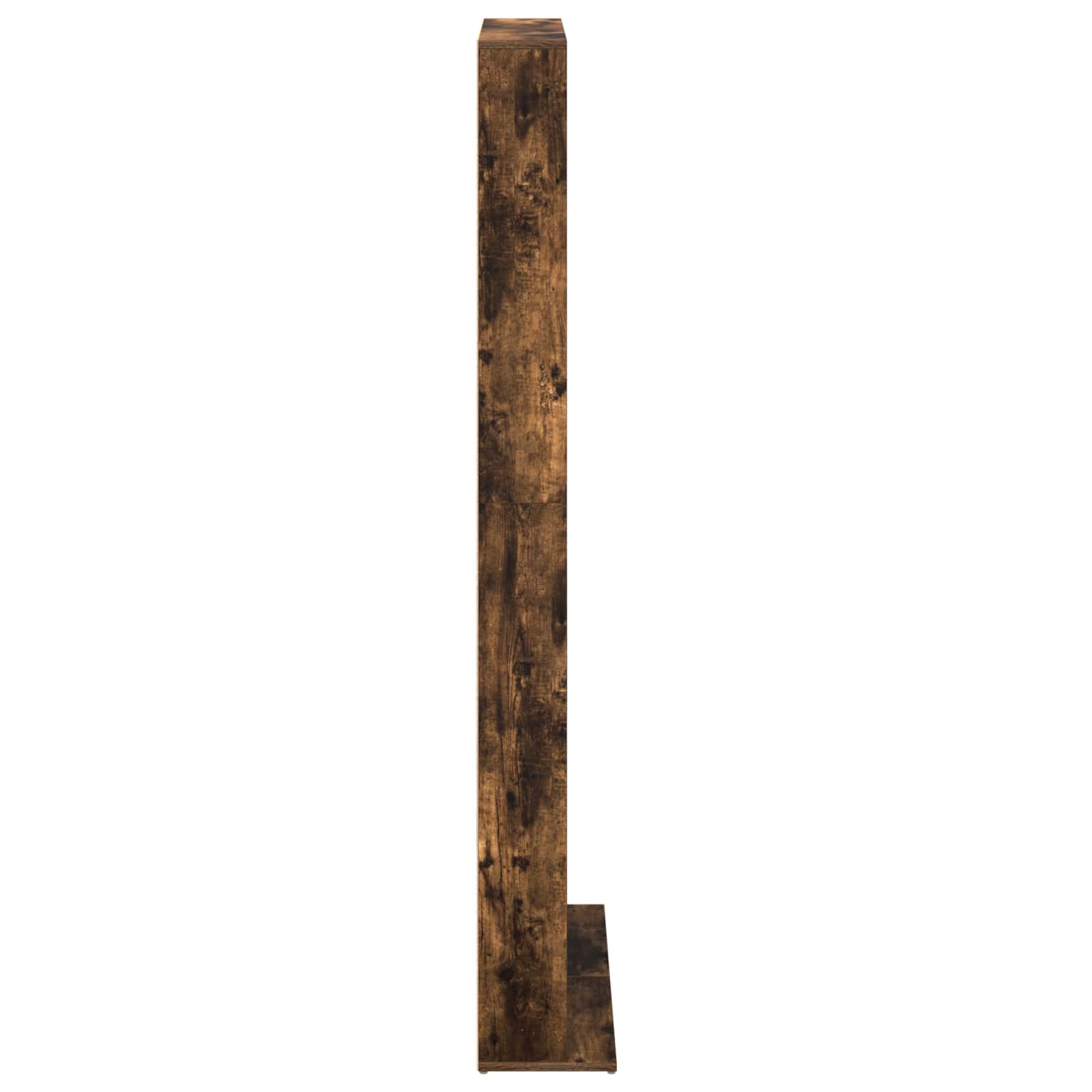 Cd szekrény 2 db füstös tölgy 33 x 23,5 x 175 cm szerelt fa