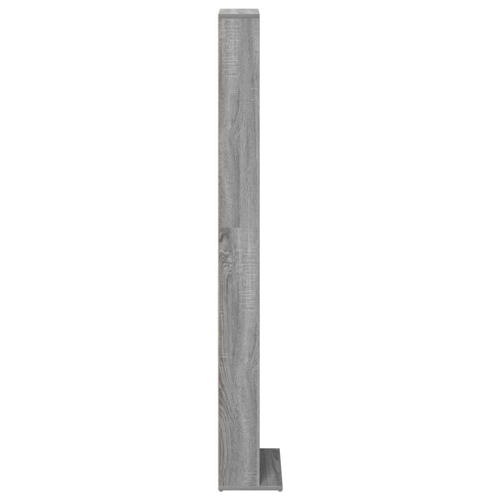 Cd szekrény szürke sonoma 33 x 23,5 x 175 cm szerelt fa