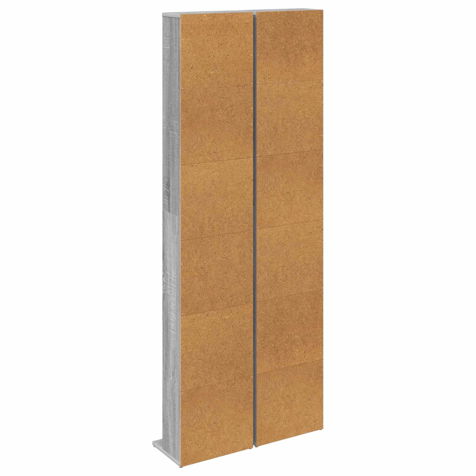 Cd szekrény 2 db szürke sonoma 33 x 23,5 x 175 cm szerelt fa