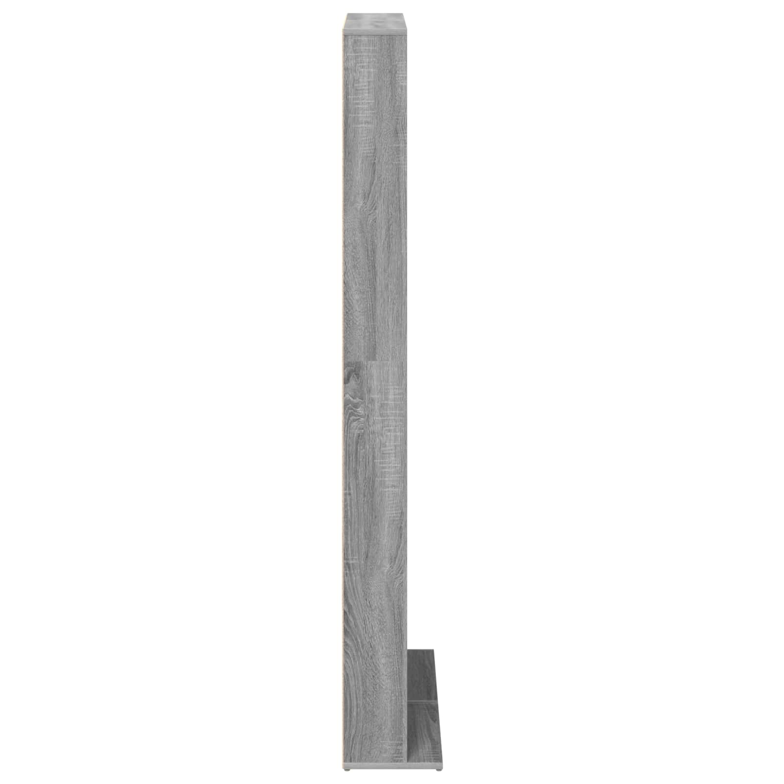 Cd szekrény 2 db szürke sonoma 33 x 23,5 x 175 cm szerelt fa
