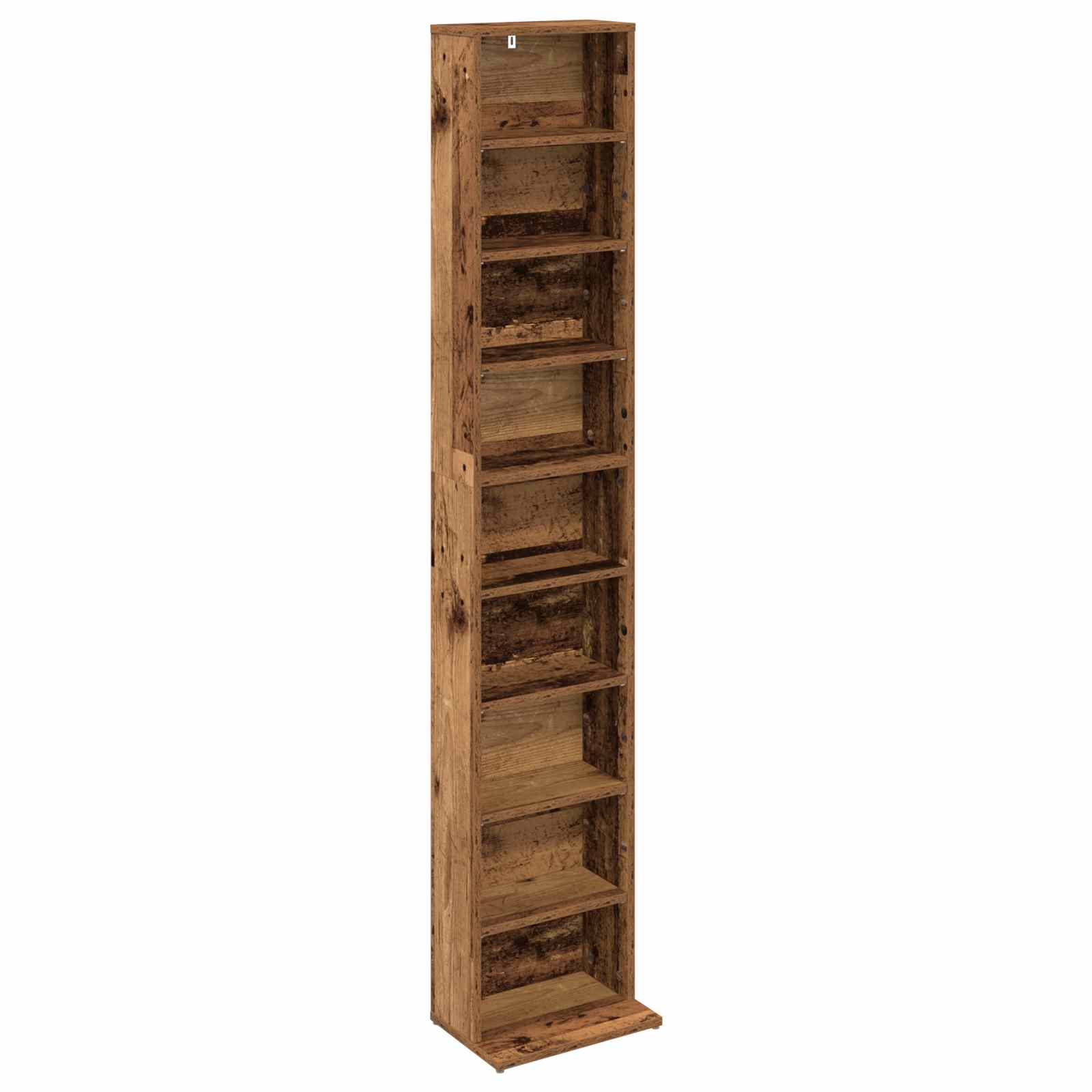 Cd szekrény antik fa 33 x 23,5 x 175 cm szerelt fa